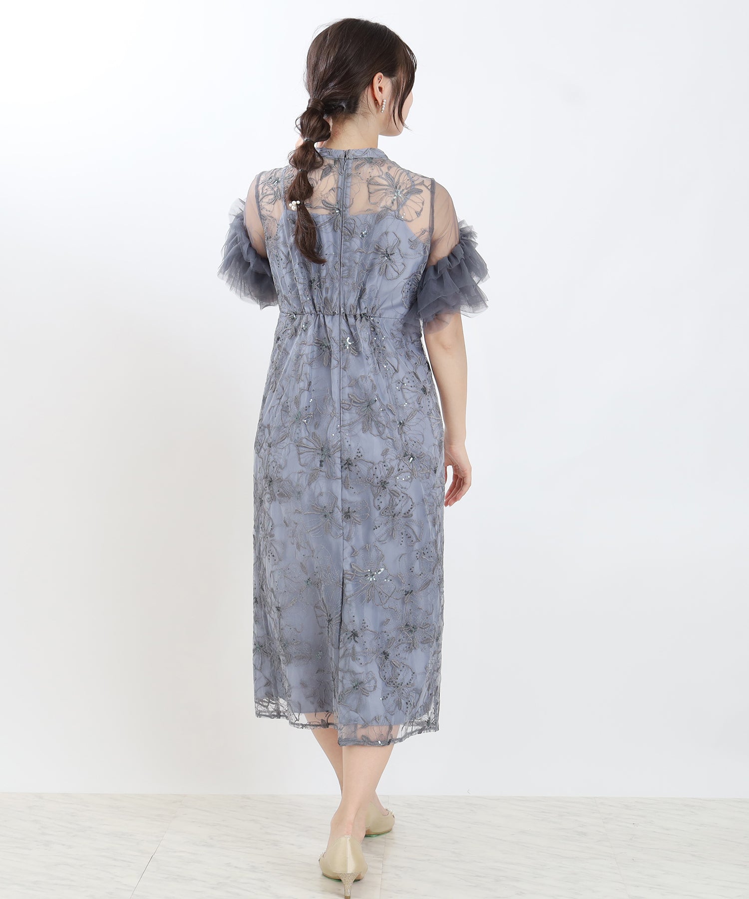 ブルー　model:160cm 着用サイズ：M
