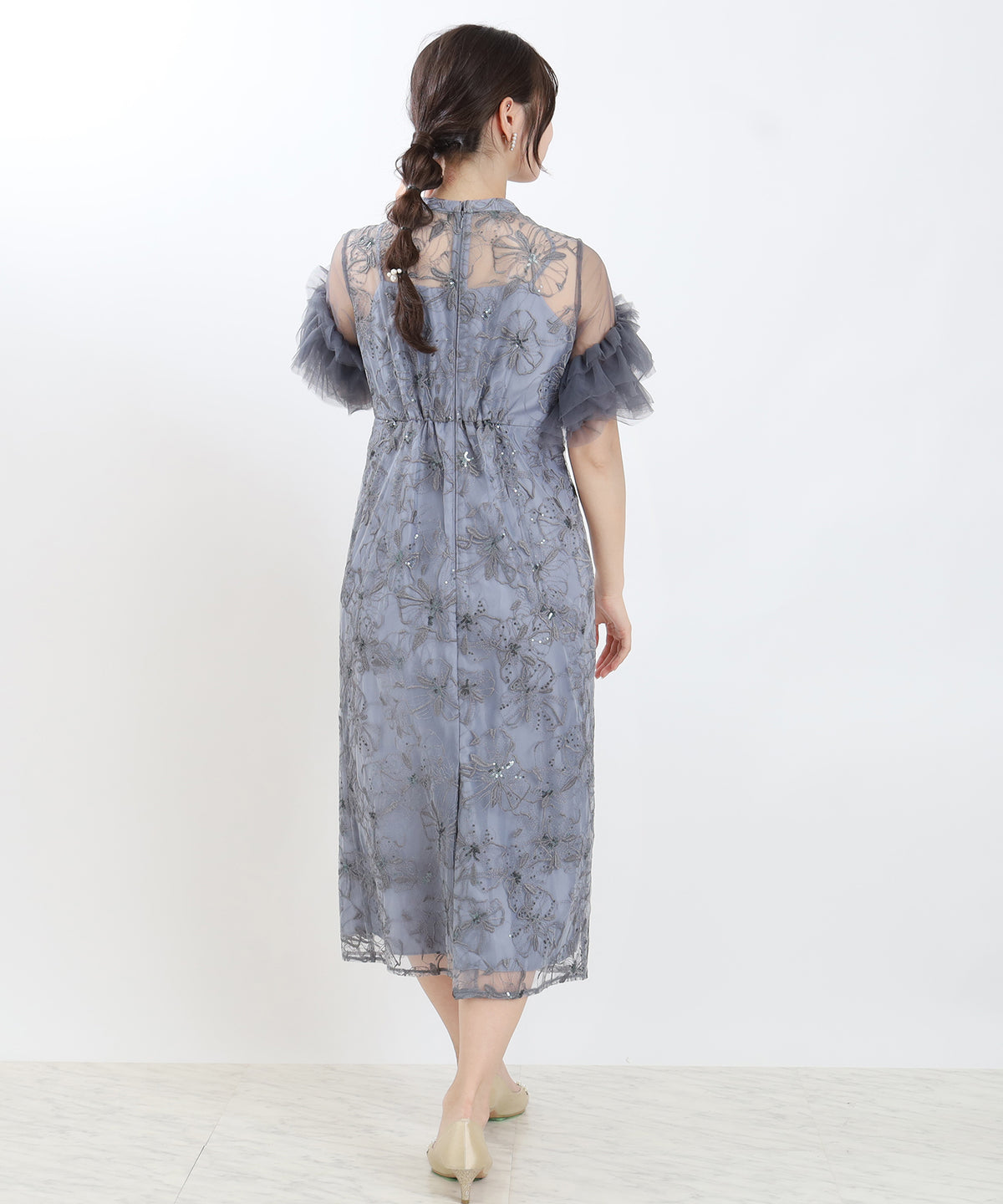 ブルー　model:160cm 着用サイズ：M
