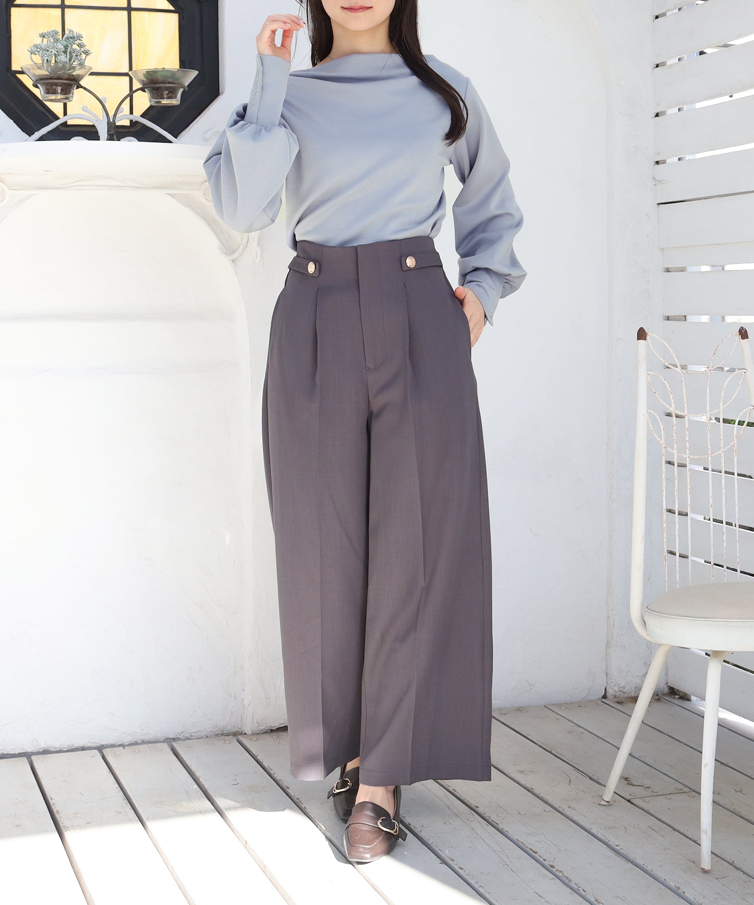ブルー　model：160　着用サイズ：M