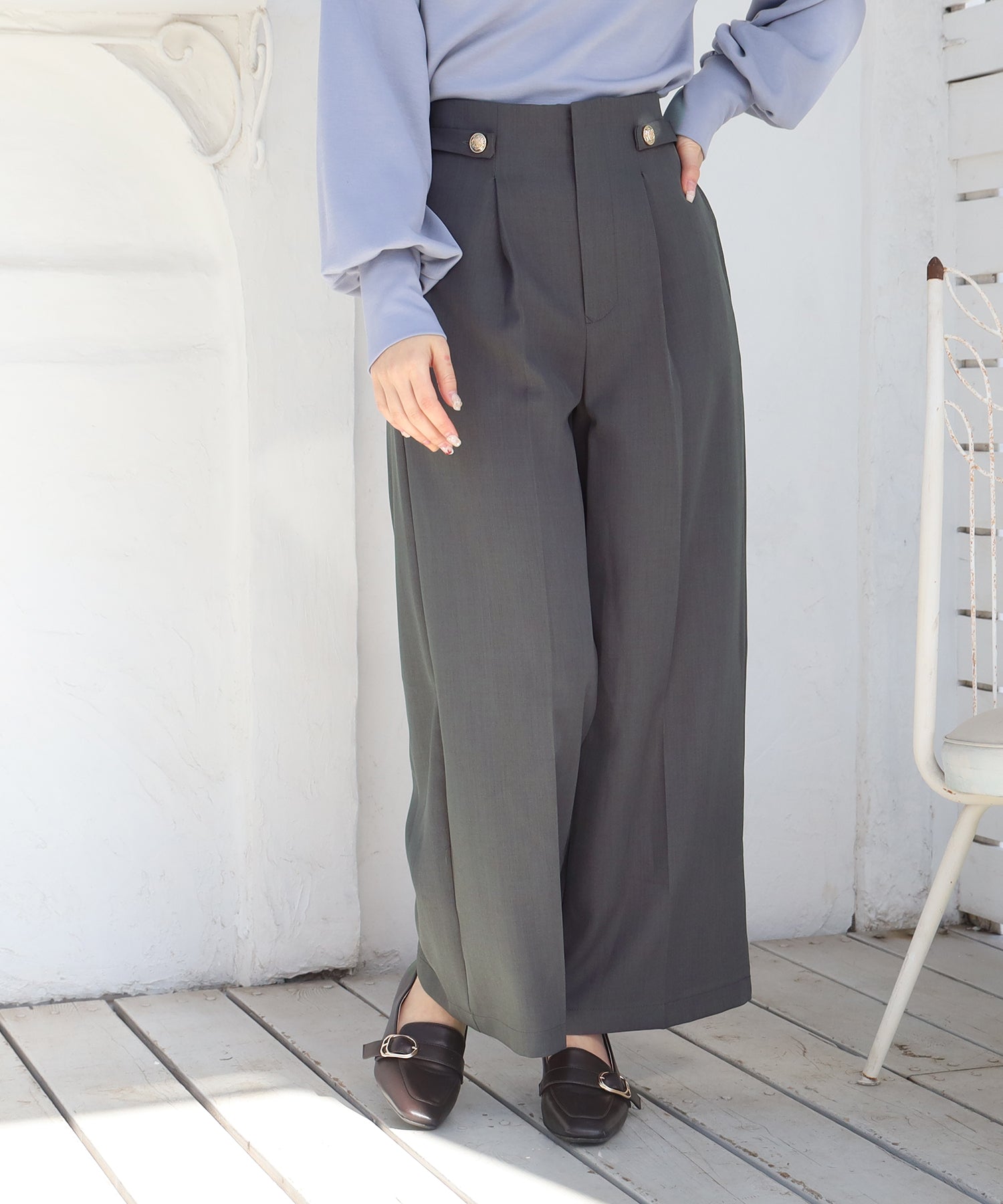 チャコール　model：160　着用サイズ：M