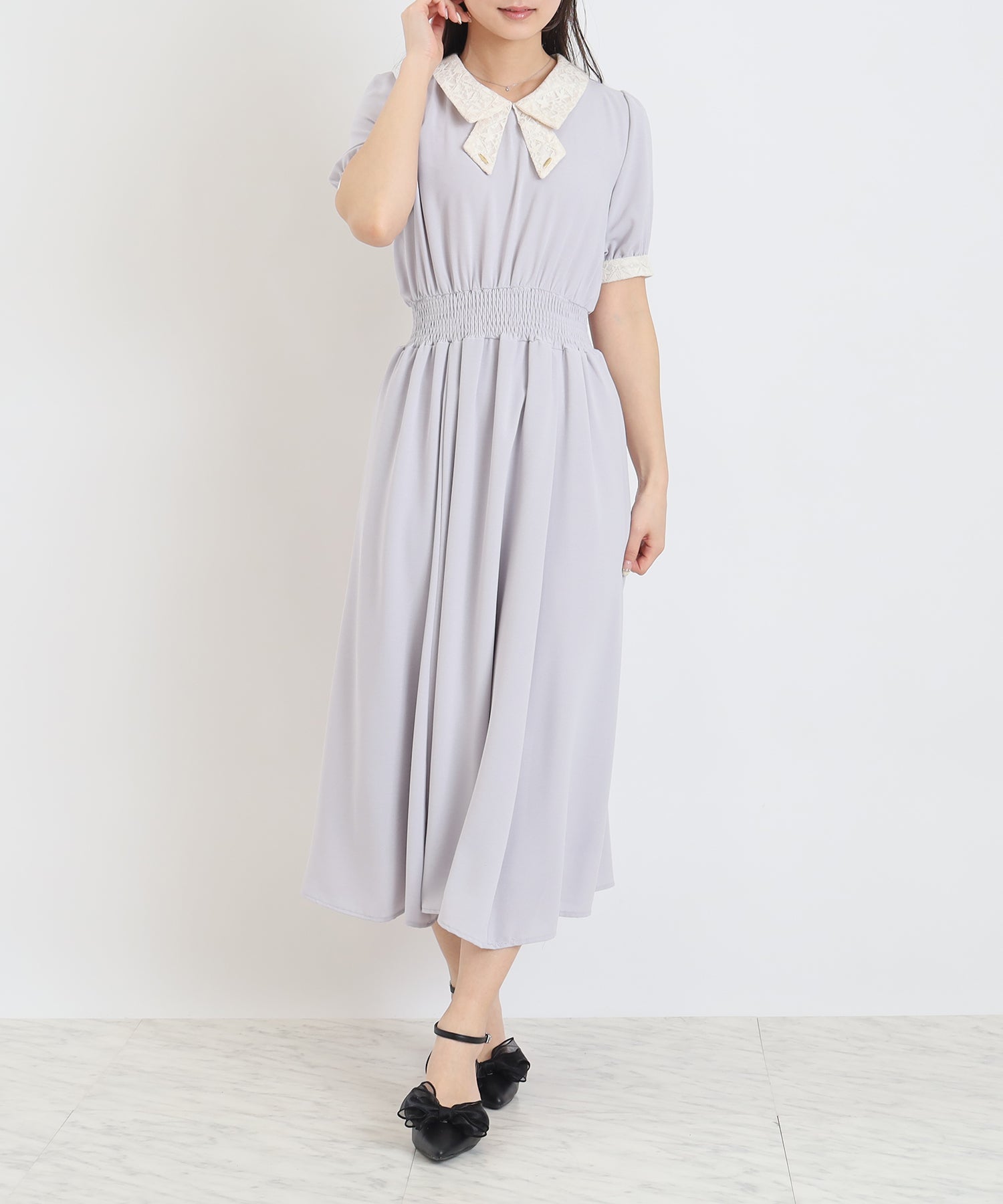 ラベンダー　model:160cm  着用サイズ：M