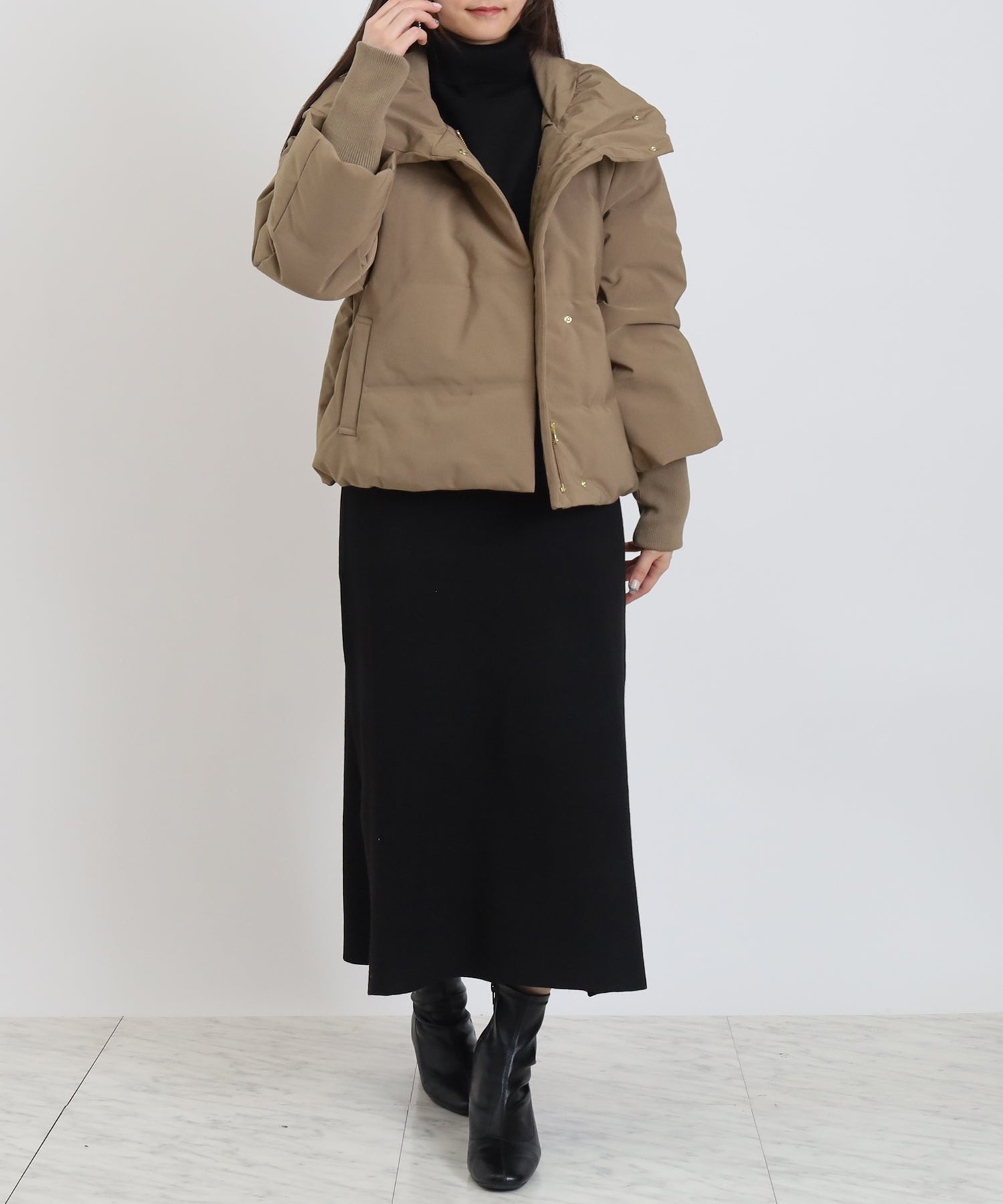 モカ　model:160cm  着用サイズ：M