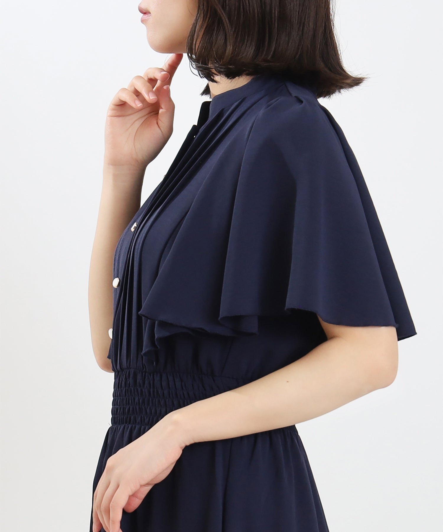 ネイビー　MODEL：156cm 着用サイズ：S