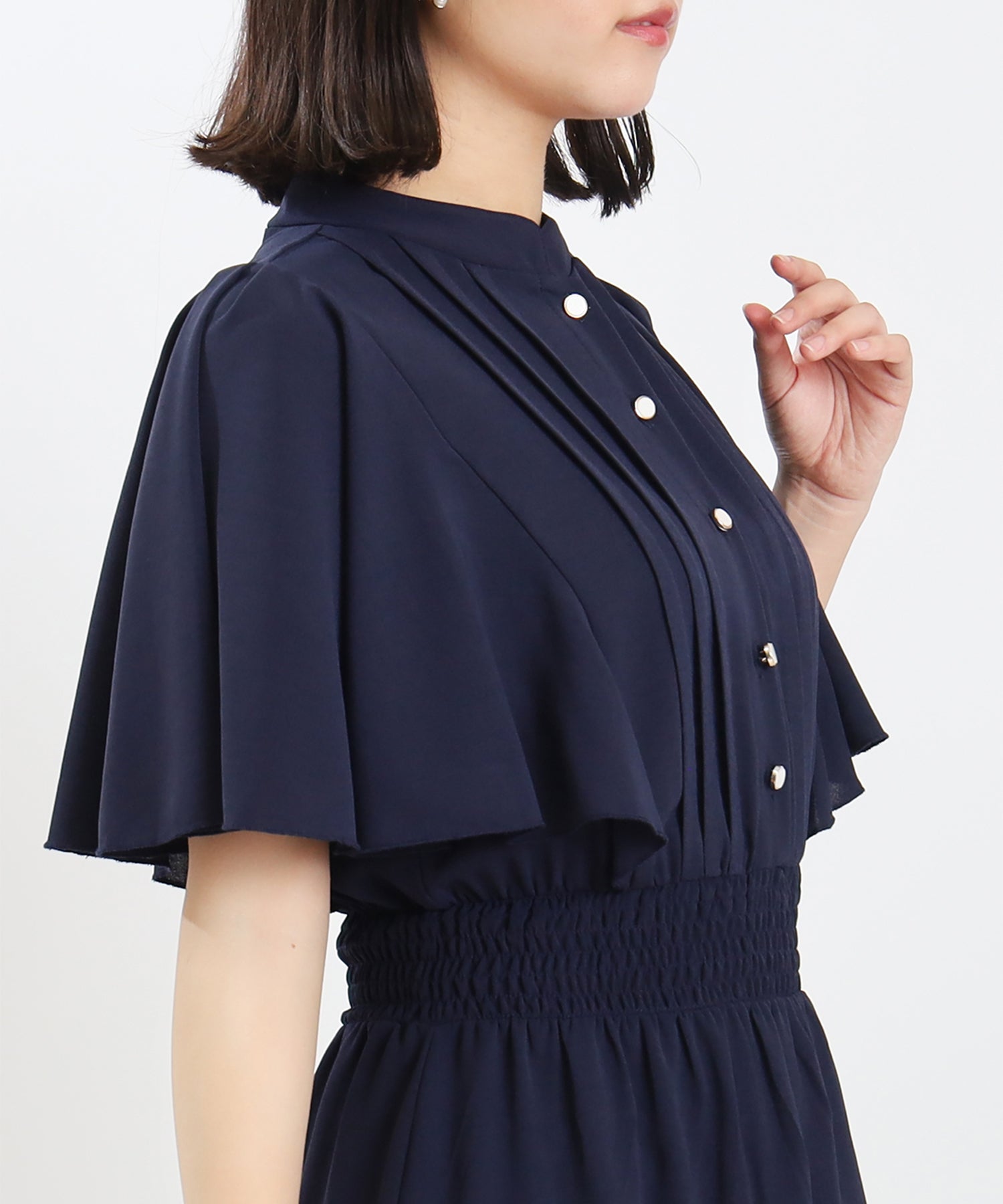 ネイビー　MODEL：156cm 着用サイズ：S