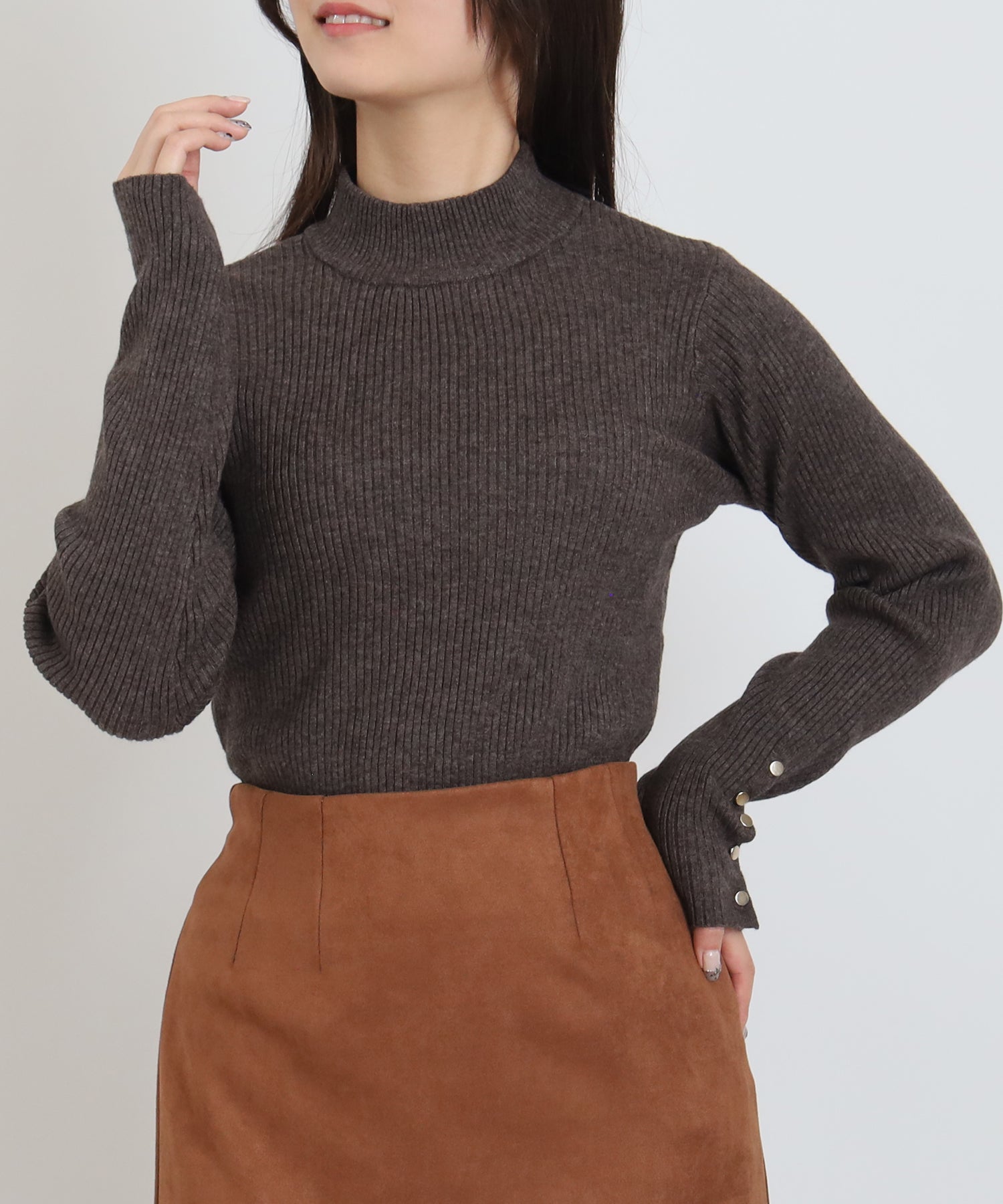 ブラウン　model:160cm  着用サイズ：M