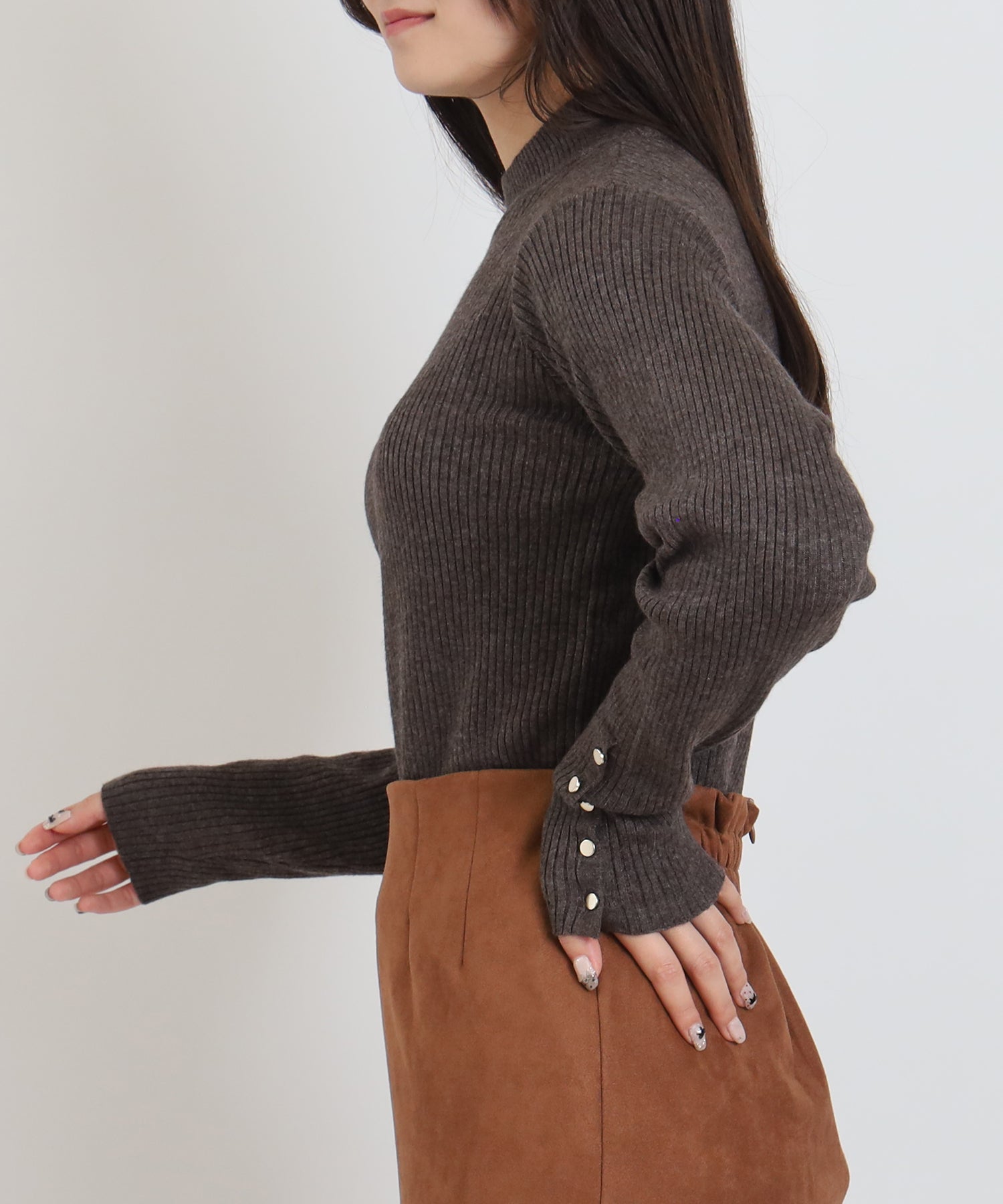 ブラウン　model:160cm  着用サイズ：M