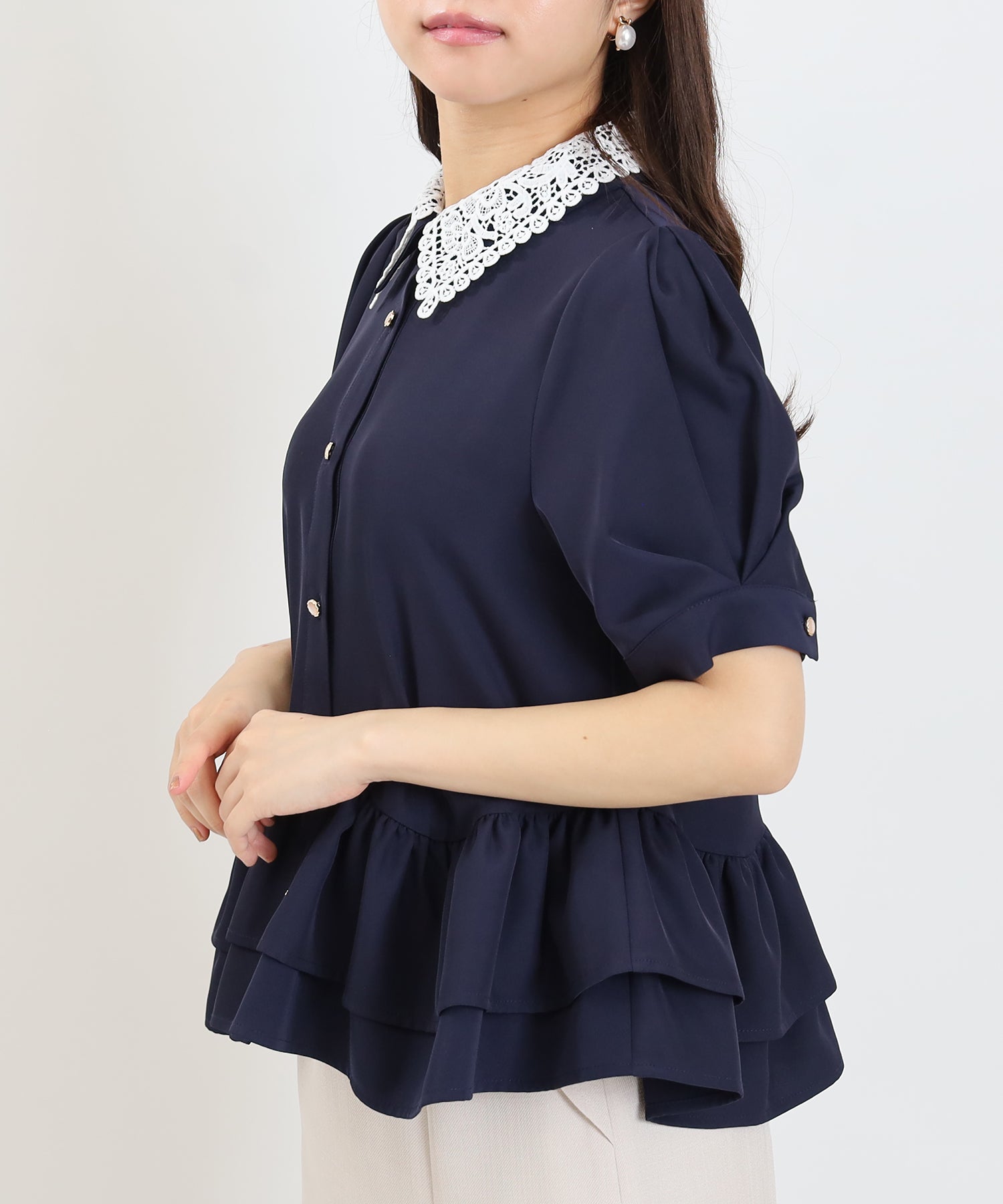 ネイビー　model:156cm  着用サイズ：M