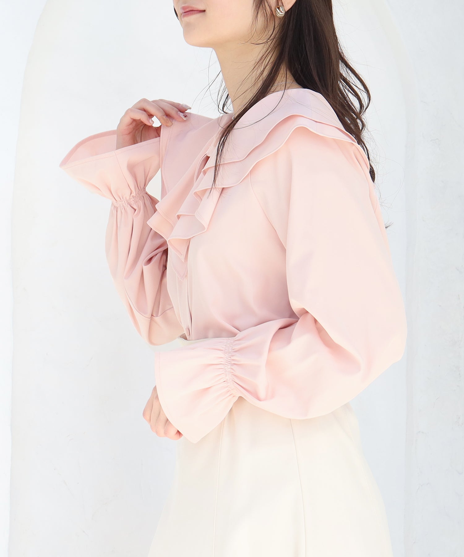 ピンク　model：160　着用サイズ：M