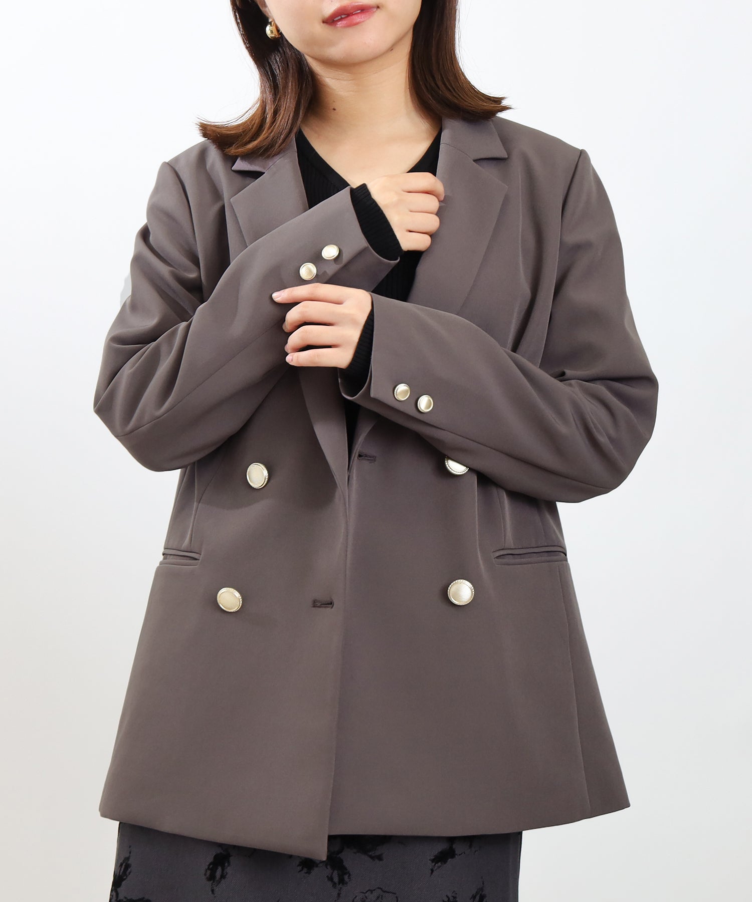 ブラウン　model：156　着用サイズ：M