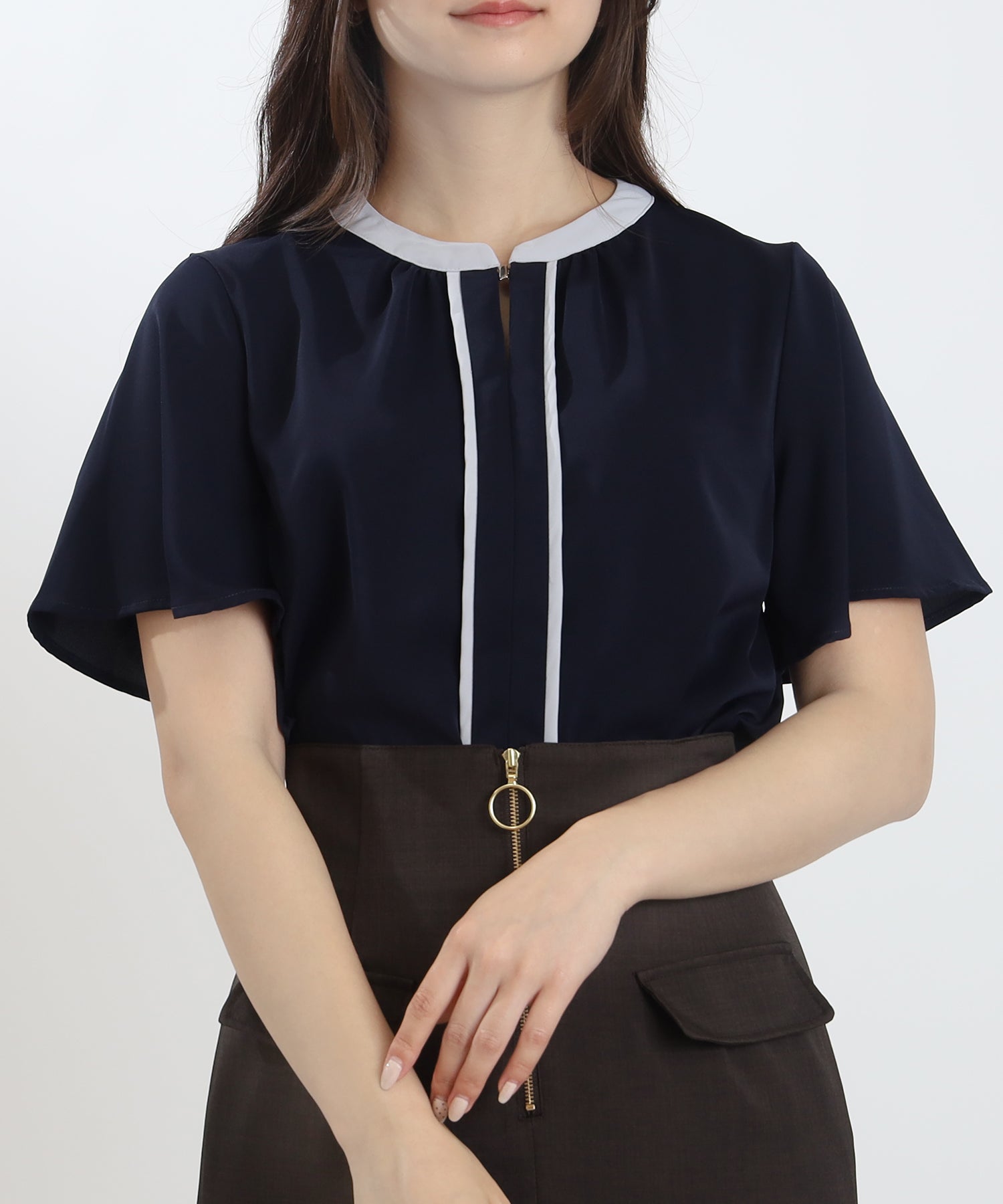 ネイビー　model：160cm　着用サイズ：M
