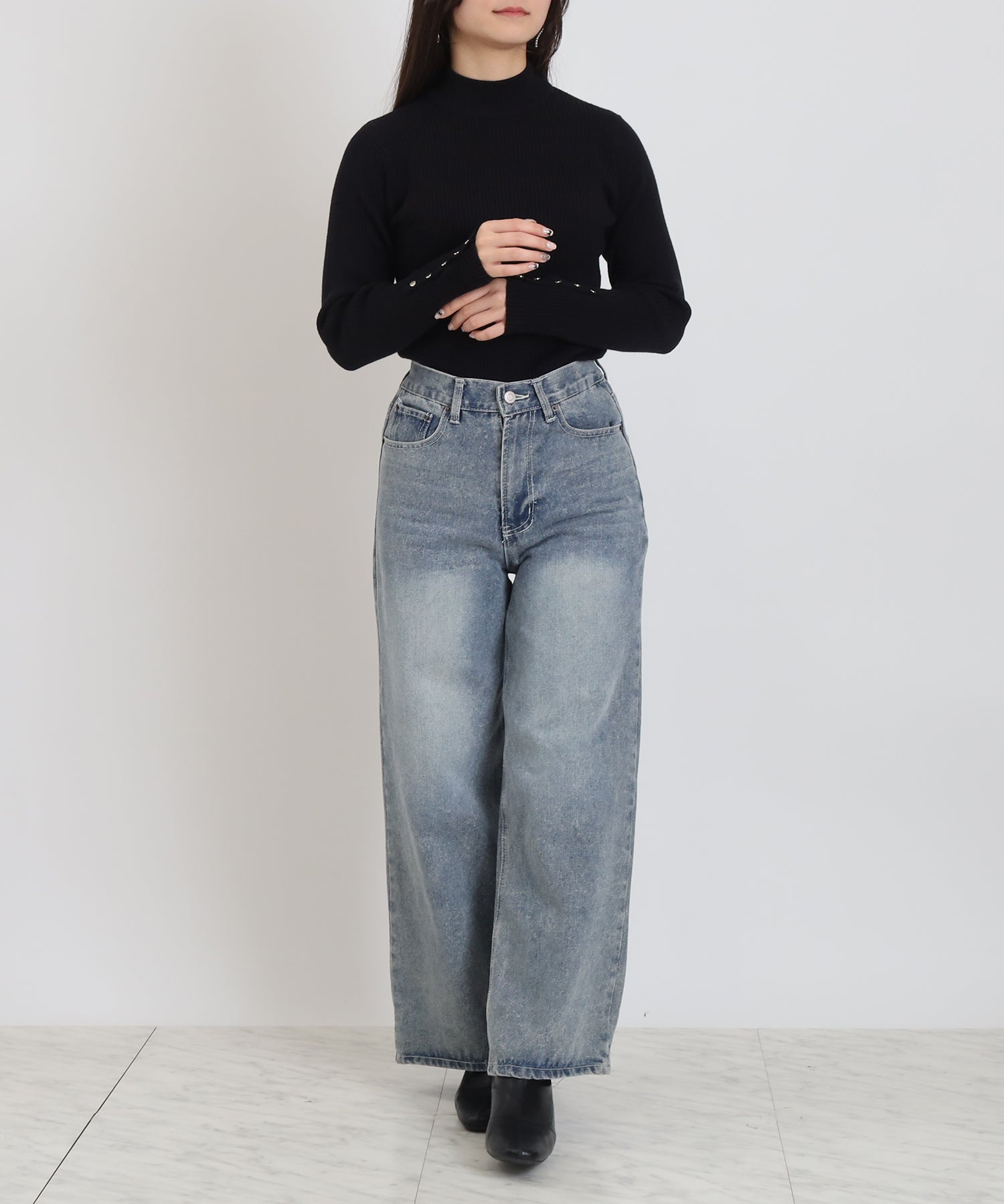 ブラック　model：160　着用サイズ：M