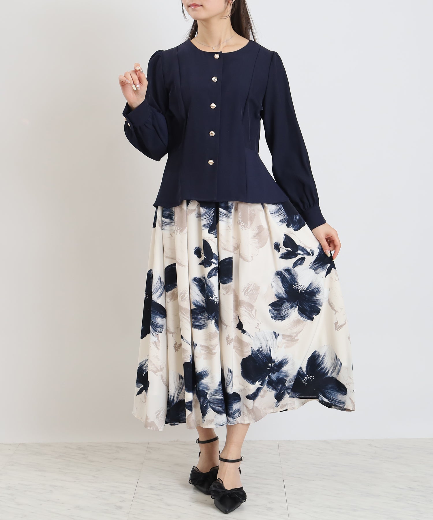 ネイビー　model:160cm   着用サイズ：M