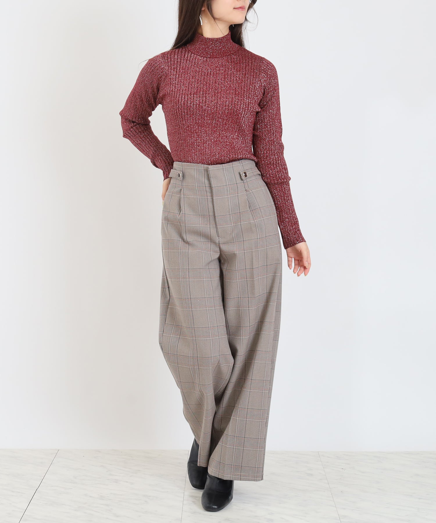 ワイン　model：160　着用サイズ：M