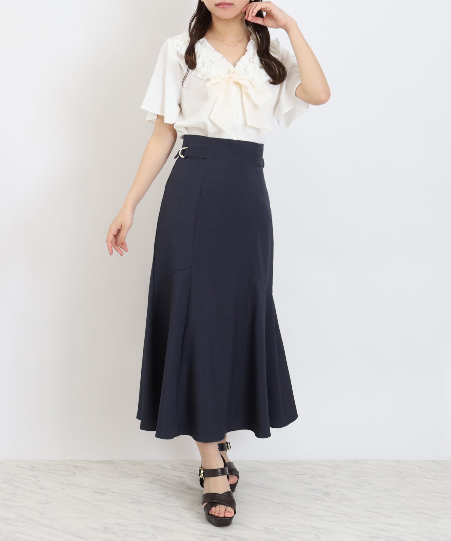 ネイビー　model:156cm  着用サイズ：S