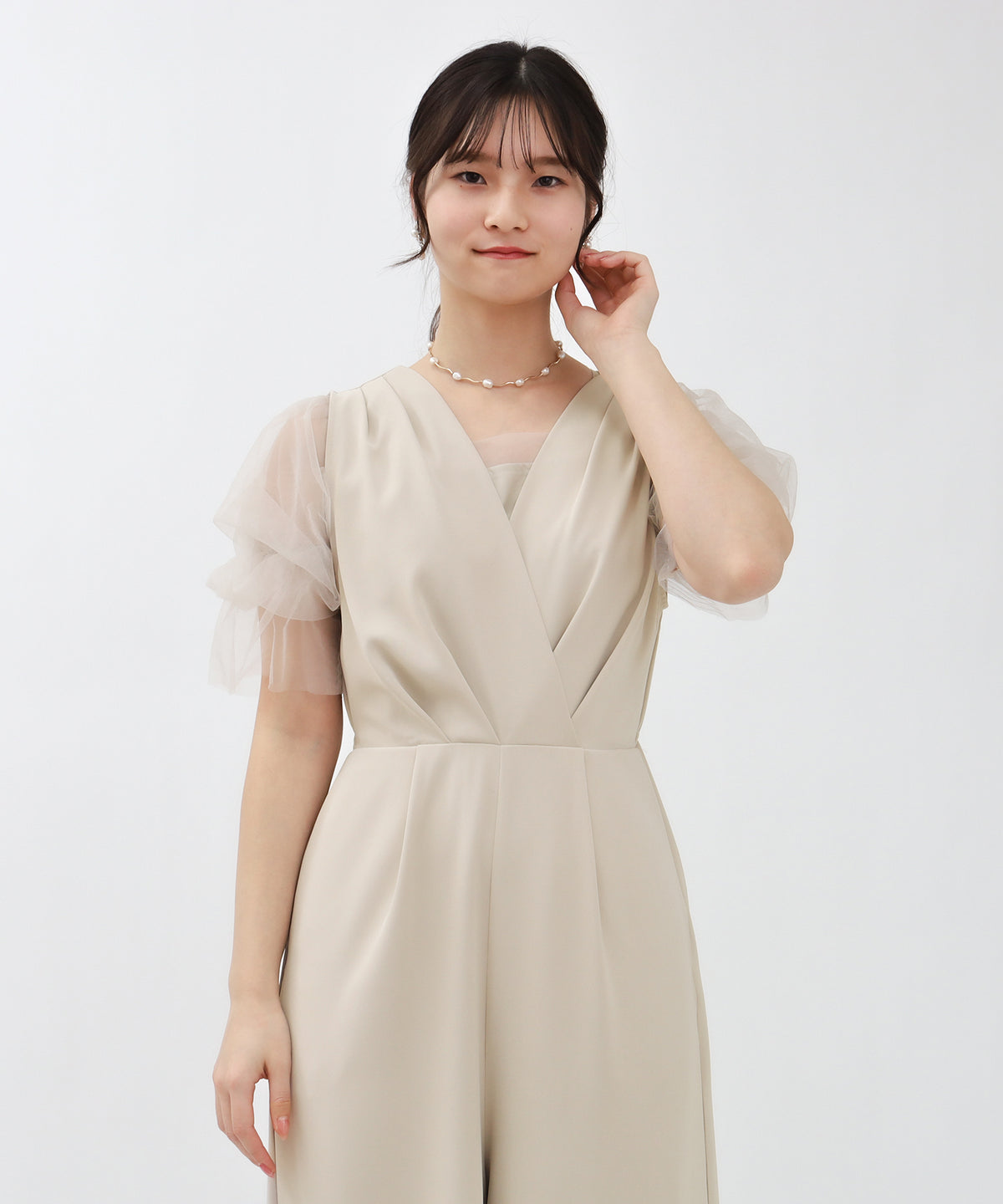 ベージュ　model：160㎝　着用サイズ：M