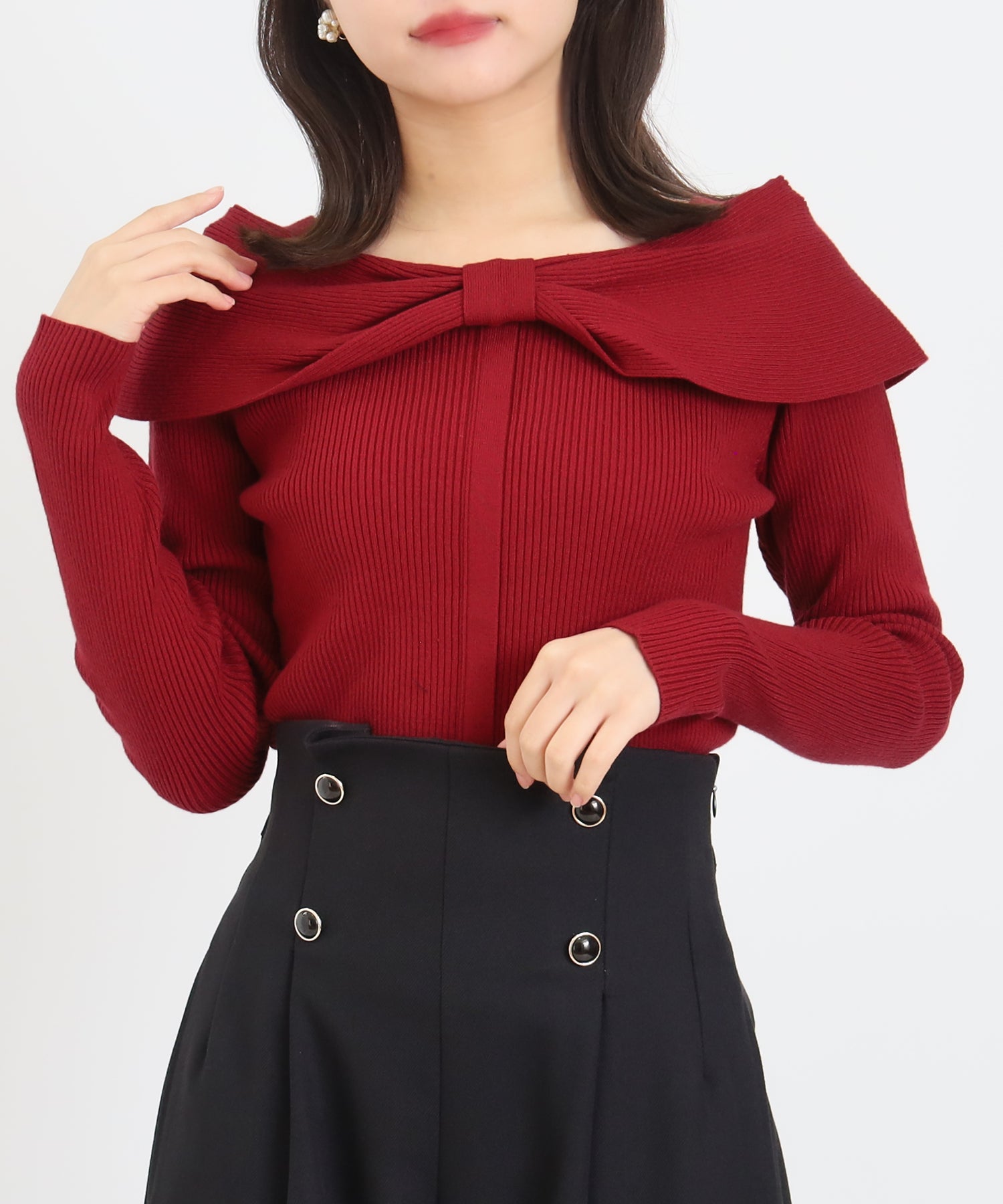 レッド　model：156　着用サイズ：M