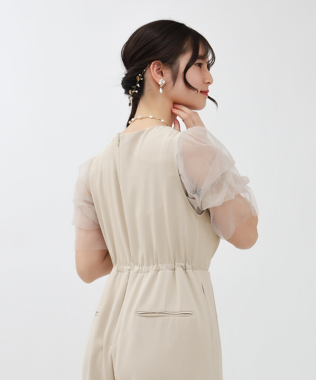 ベージュ　model：160㎝　着用サイズ：M