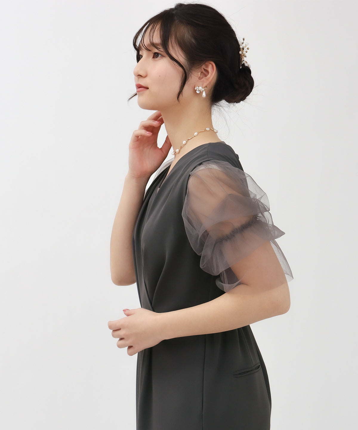 チャコール　model：160㎝　着用サイズ：M