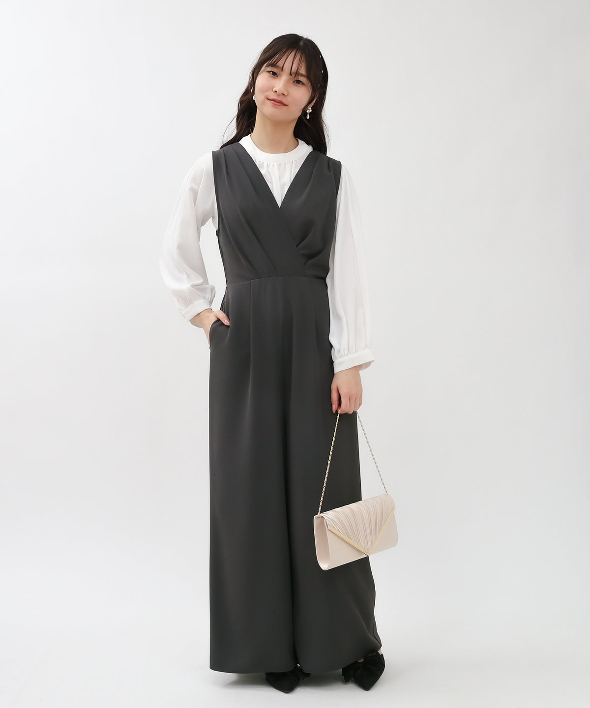 チャコール　model：160㎝　着用サイズ：M