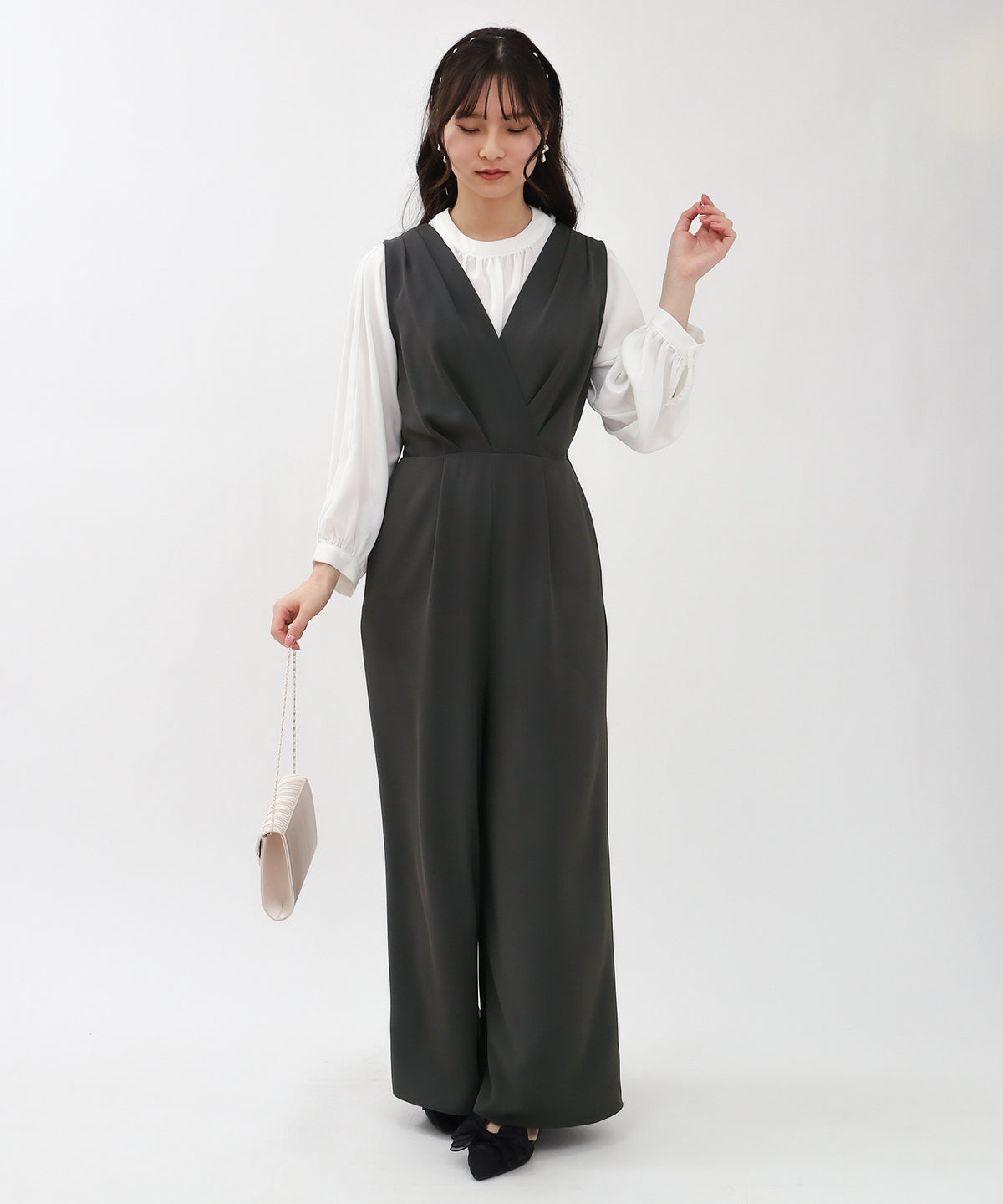 チャコール　model：160㎝　着用サイズ：M