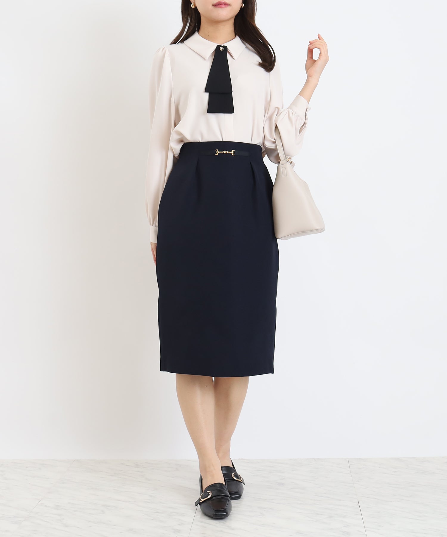 ネイビー　model:156cm  着用サイズ：M