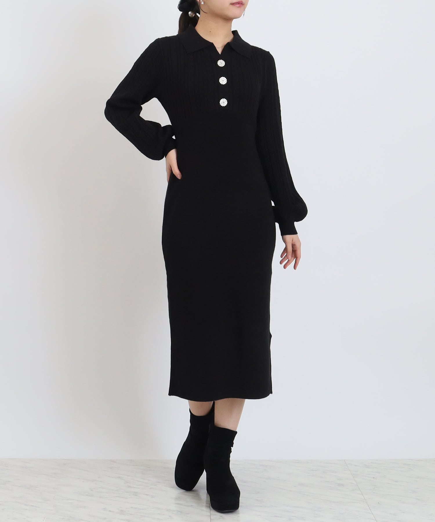 ブラック　model:156cm  着用サイズ：M