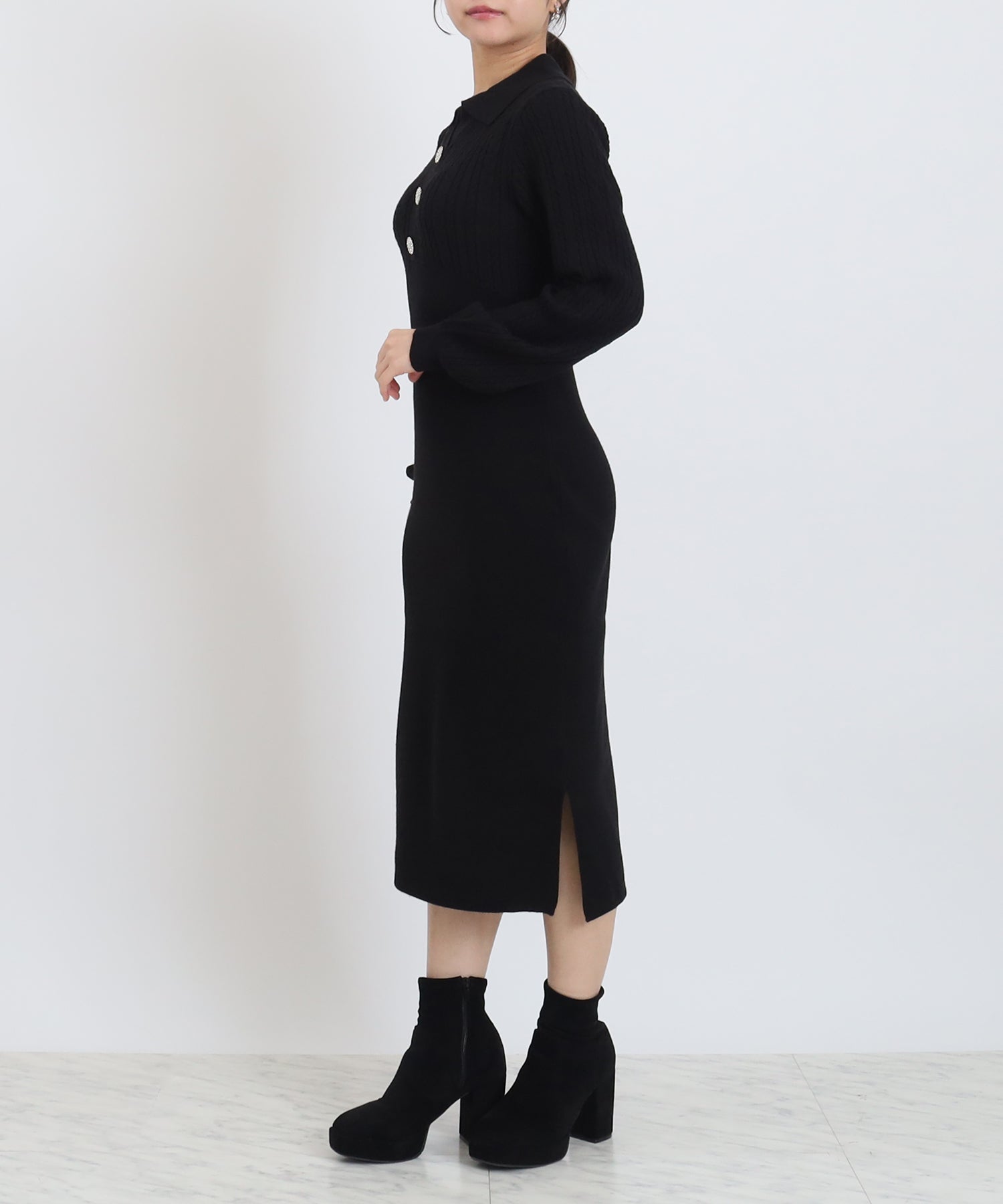 ブラック　model:156cm  着用サイズ：M