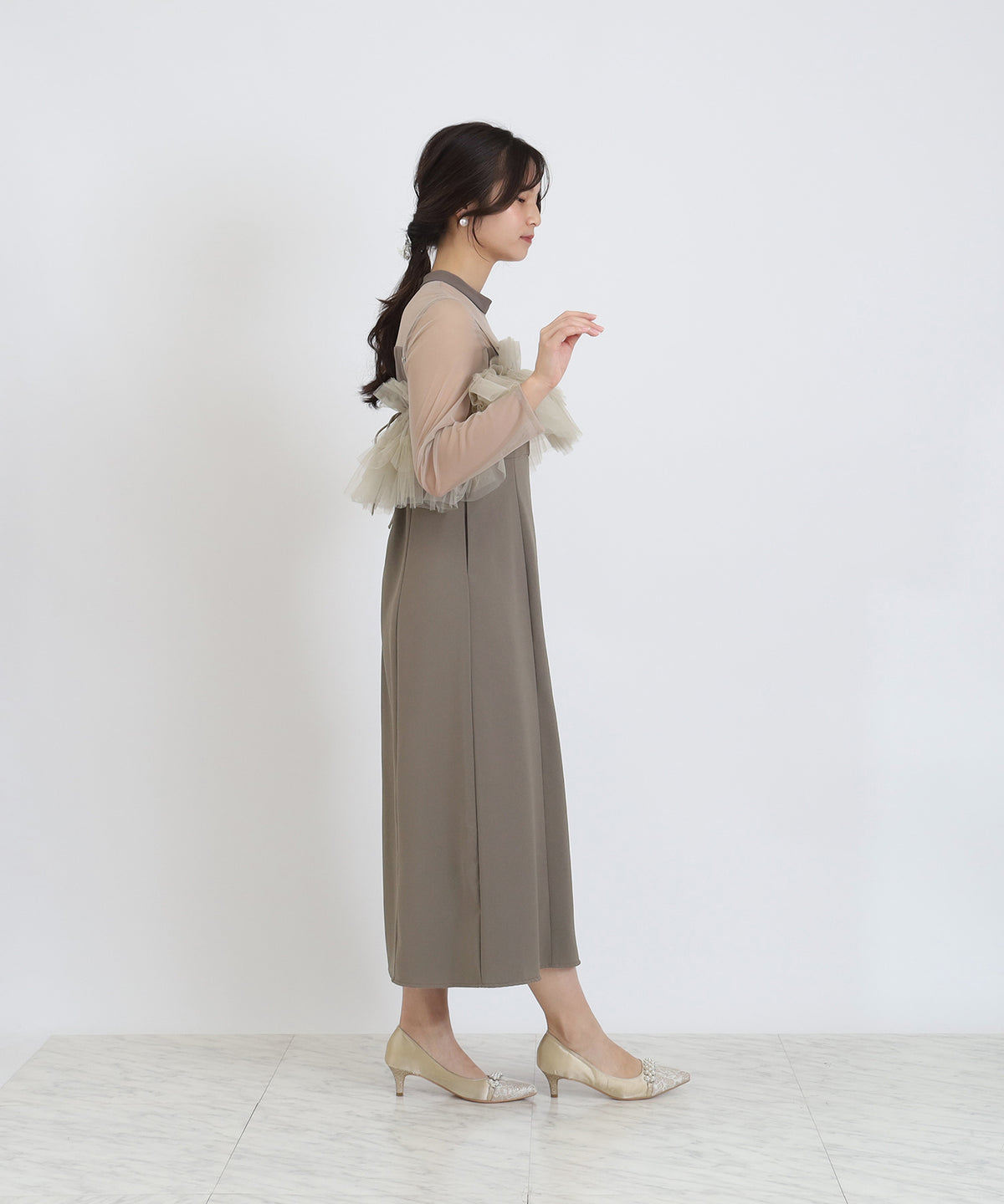 オリーブ　model：160　着用サイズ：S