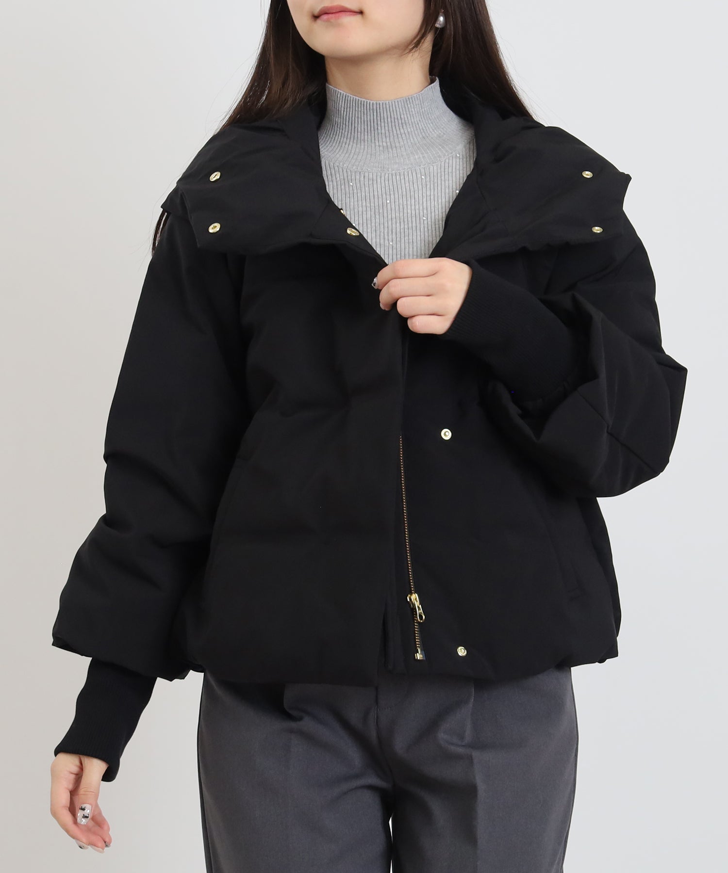 ブラック　model:160cm  着用サイズ：M