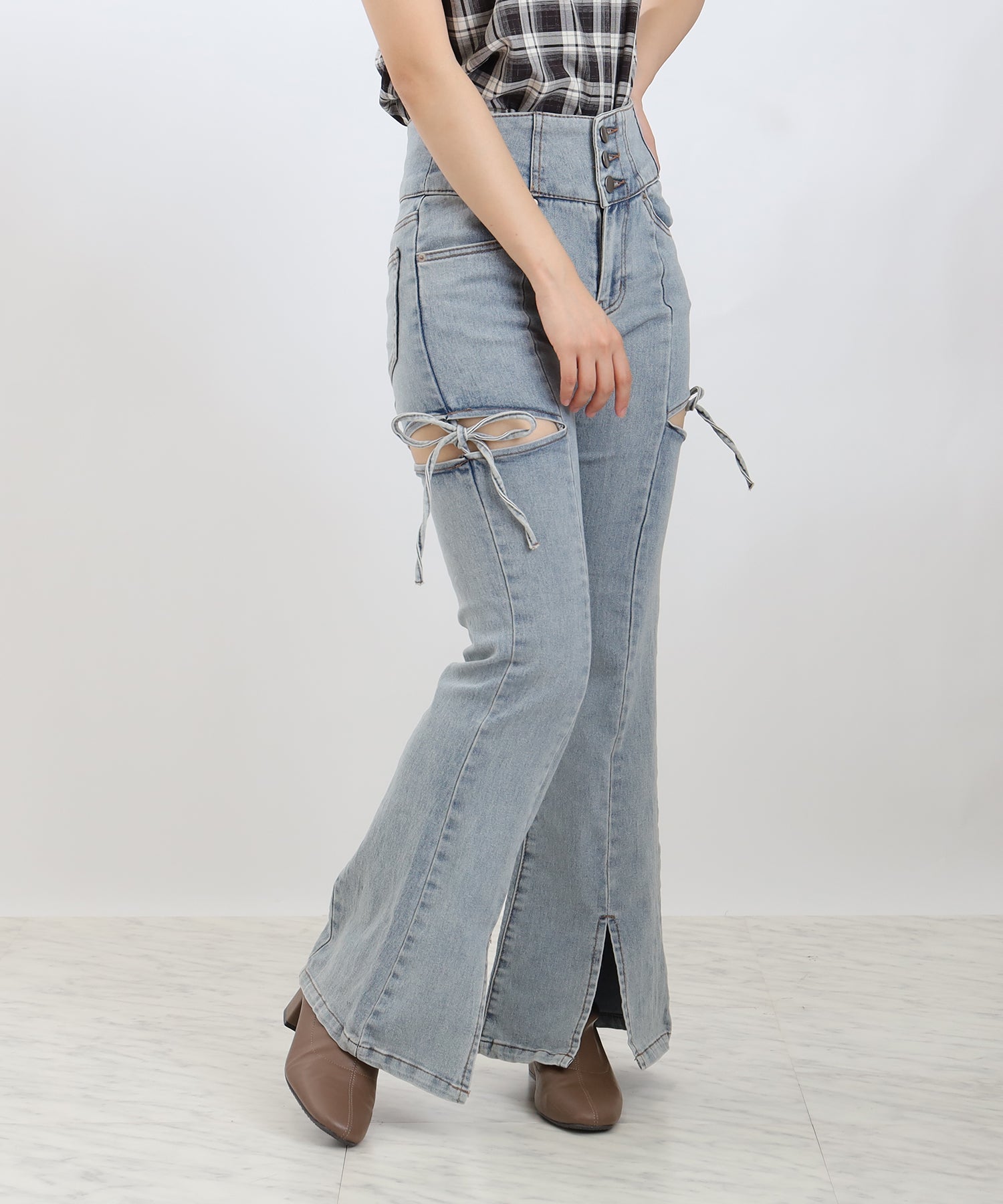 インディゴブルー　model：156　着用サイズ：S