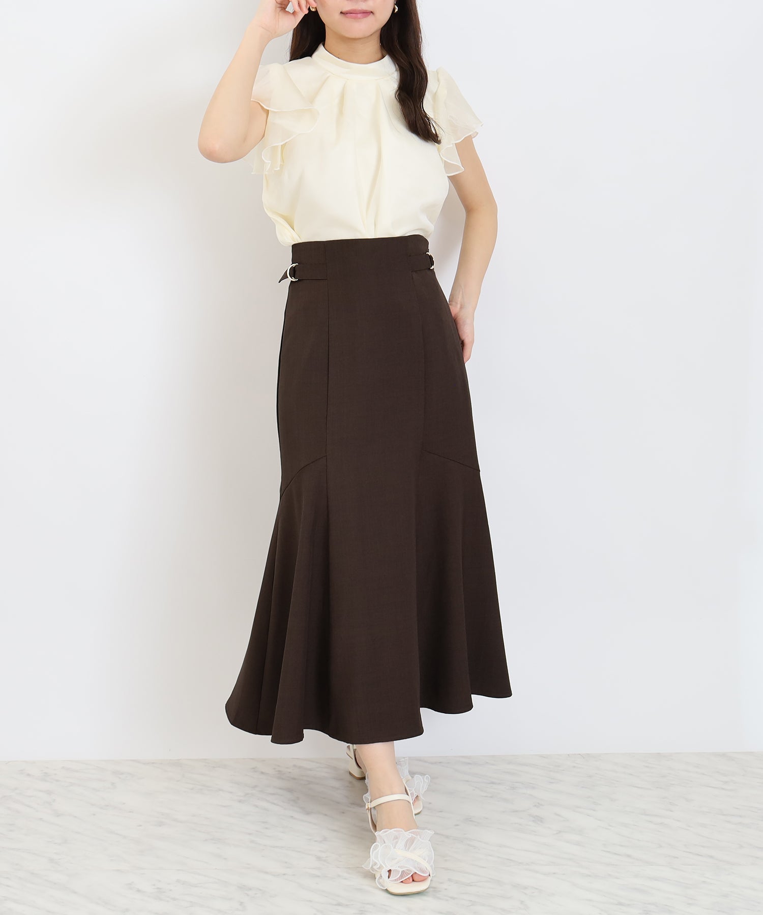 ブラウン　model:156cm  着用サイズ：S