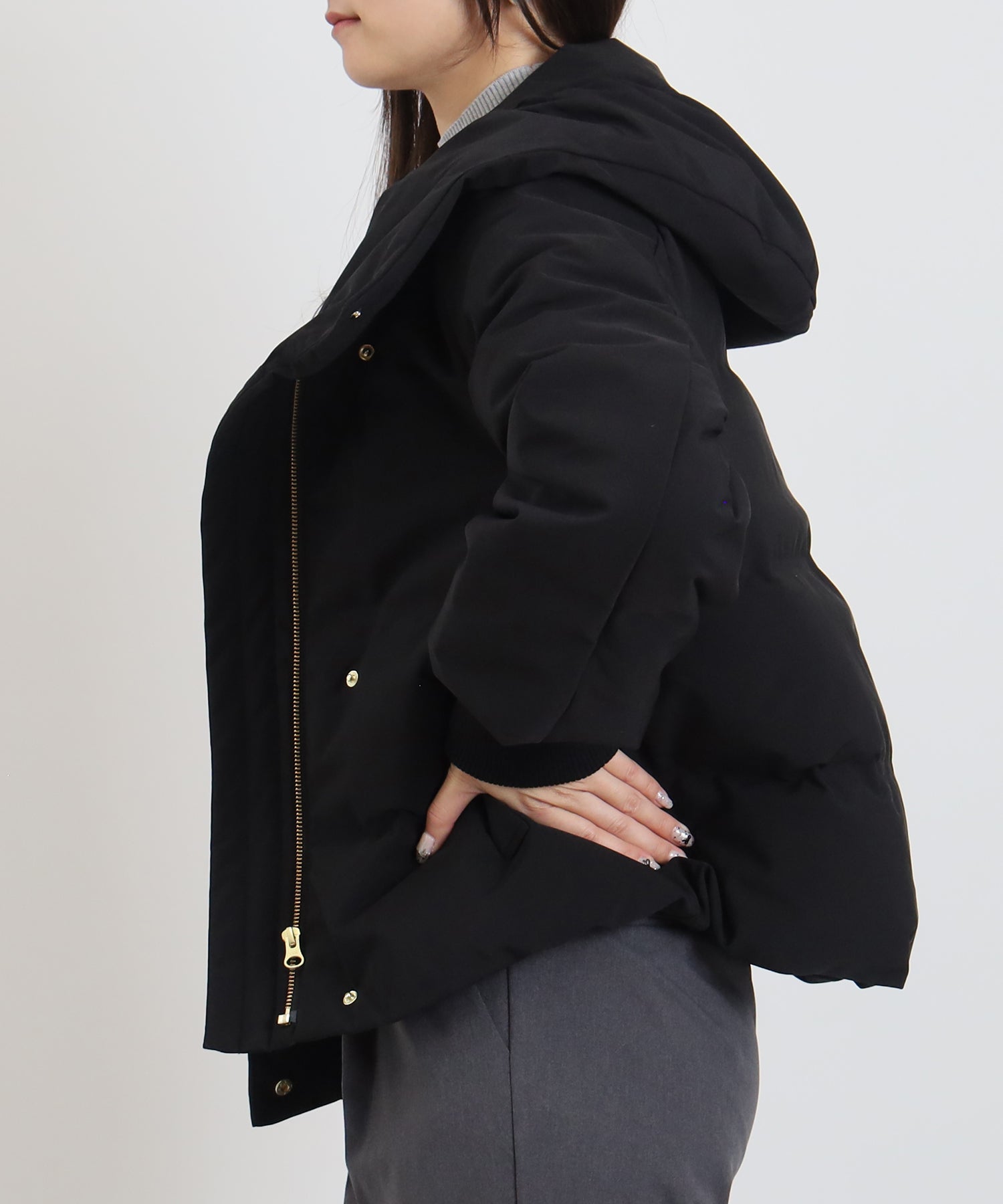 ブラック　model:160cm  着用サイズ：M