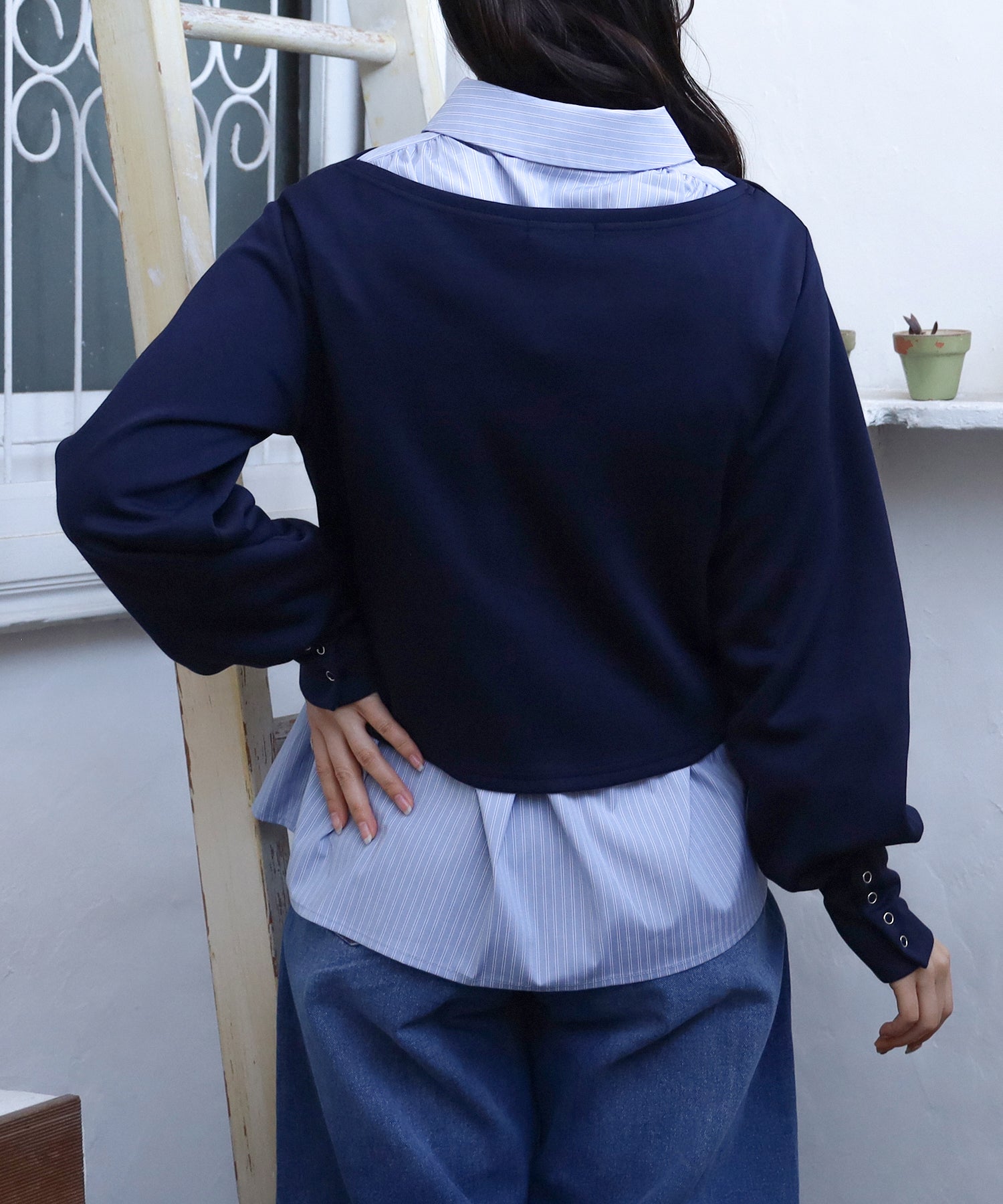 ネイビー　model：160　着用サイズ：M