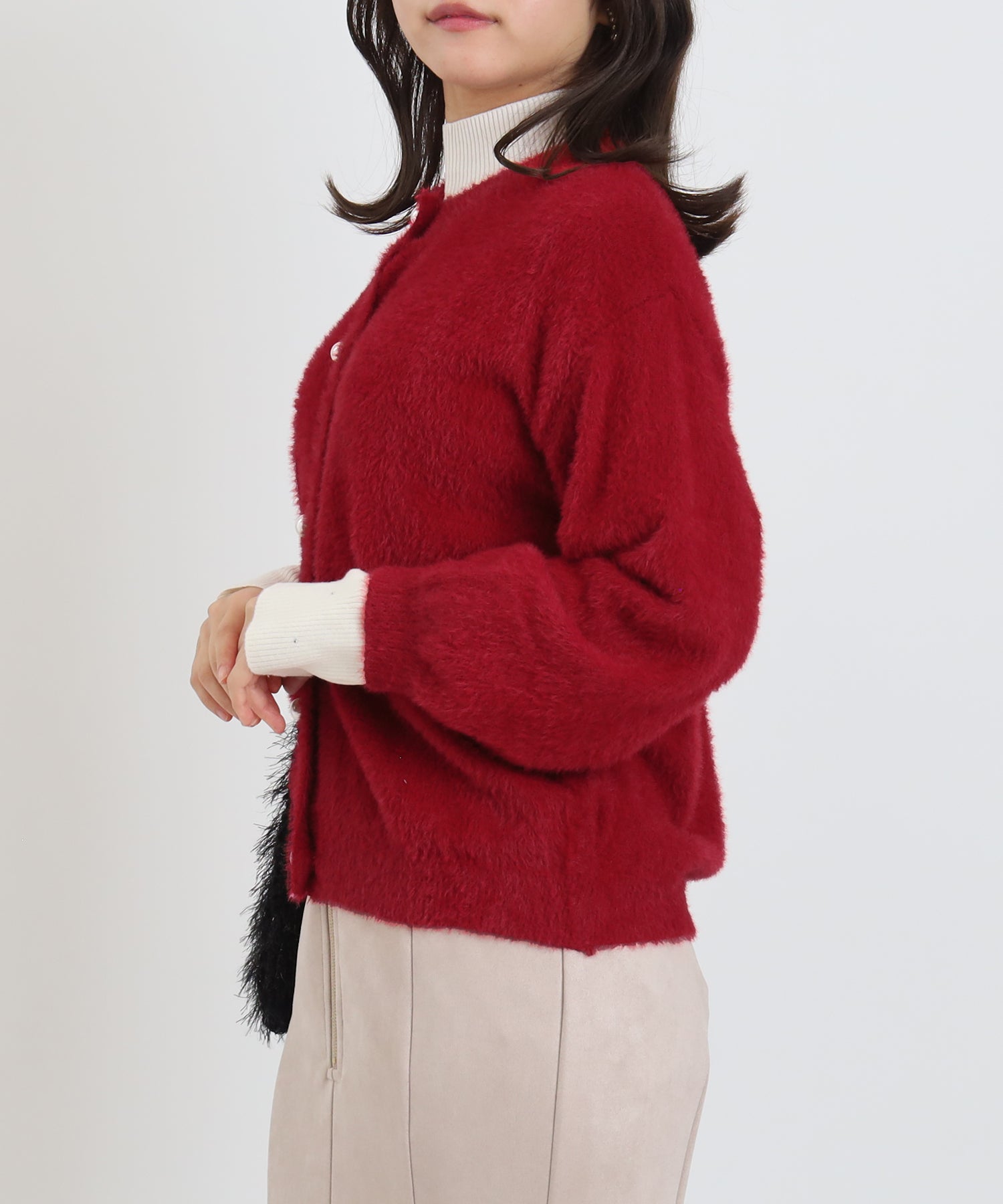 レッド　model:156cm 着用サイズ：M