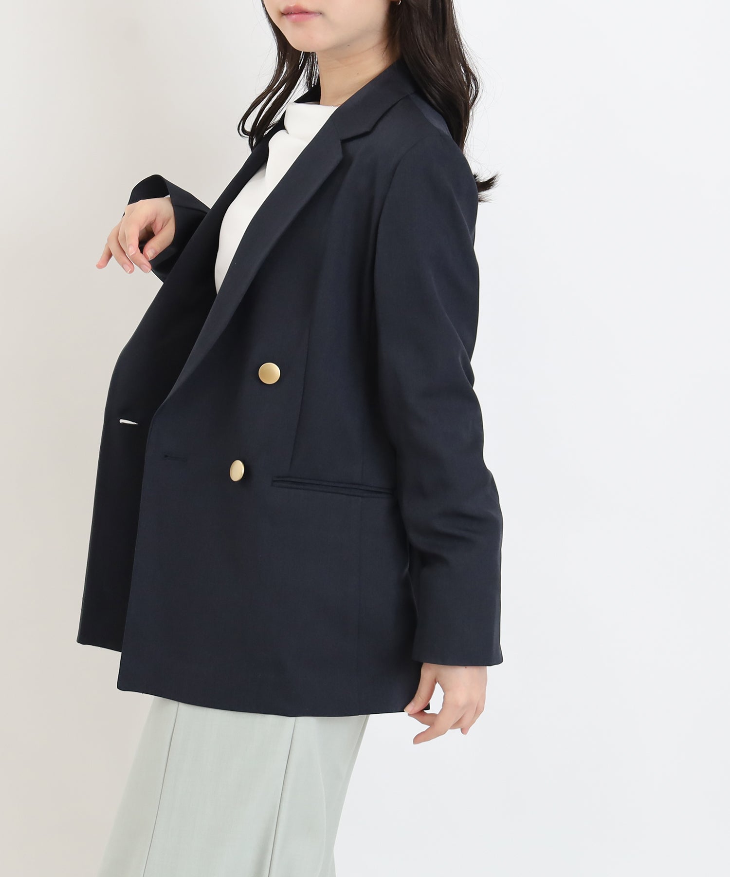 ネイビー　model：156　着用サイズ：M