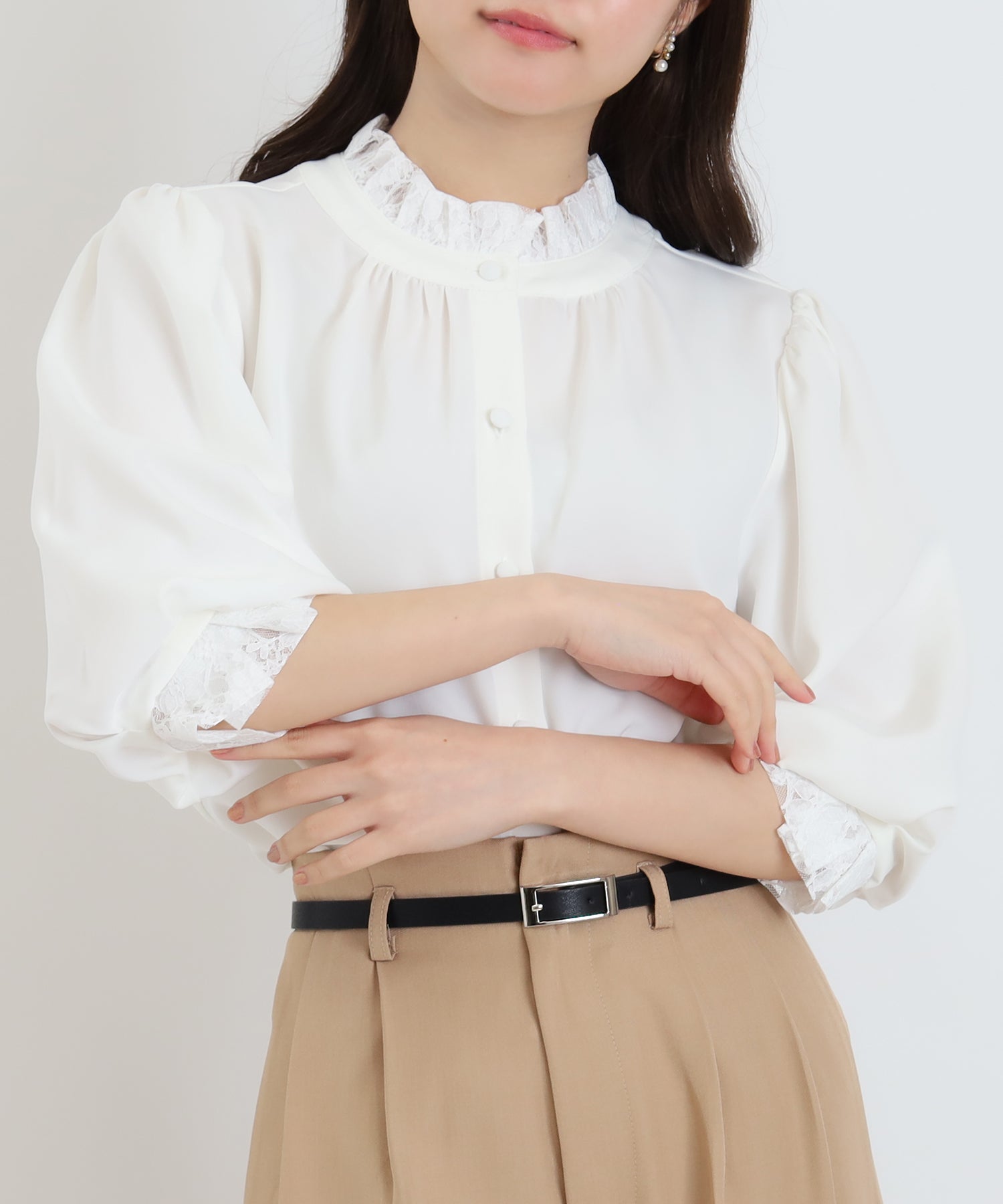 ホワイト　model：156　着用サイズ：M