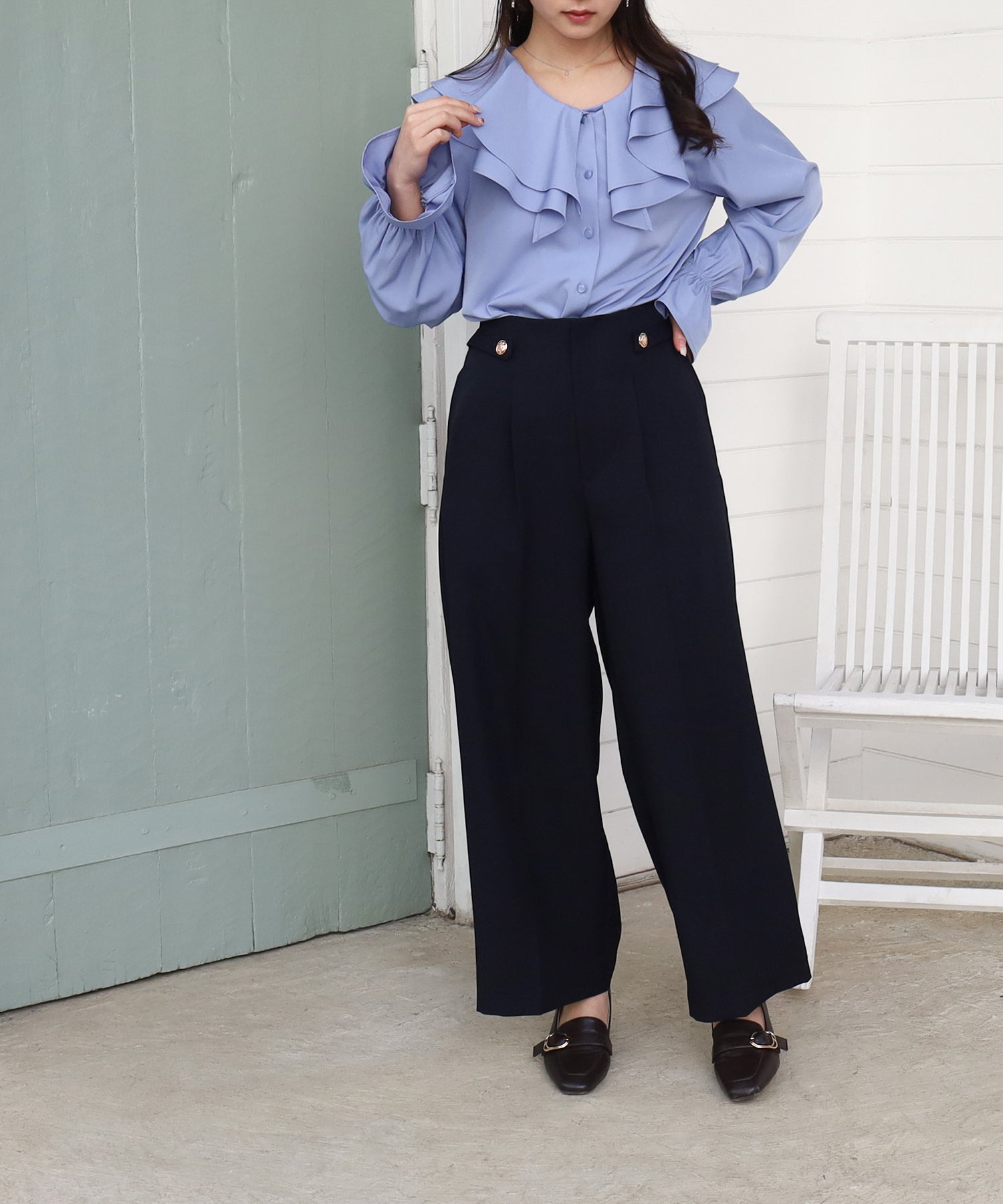 ネイビー　model：160　着用サイズ：M