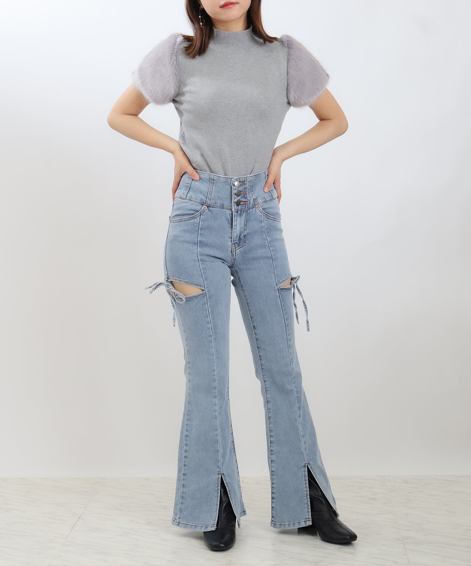 ブルー　model：156　着用サイズ：S