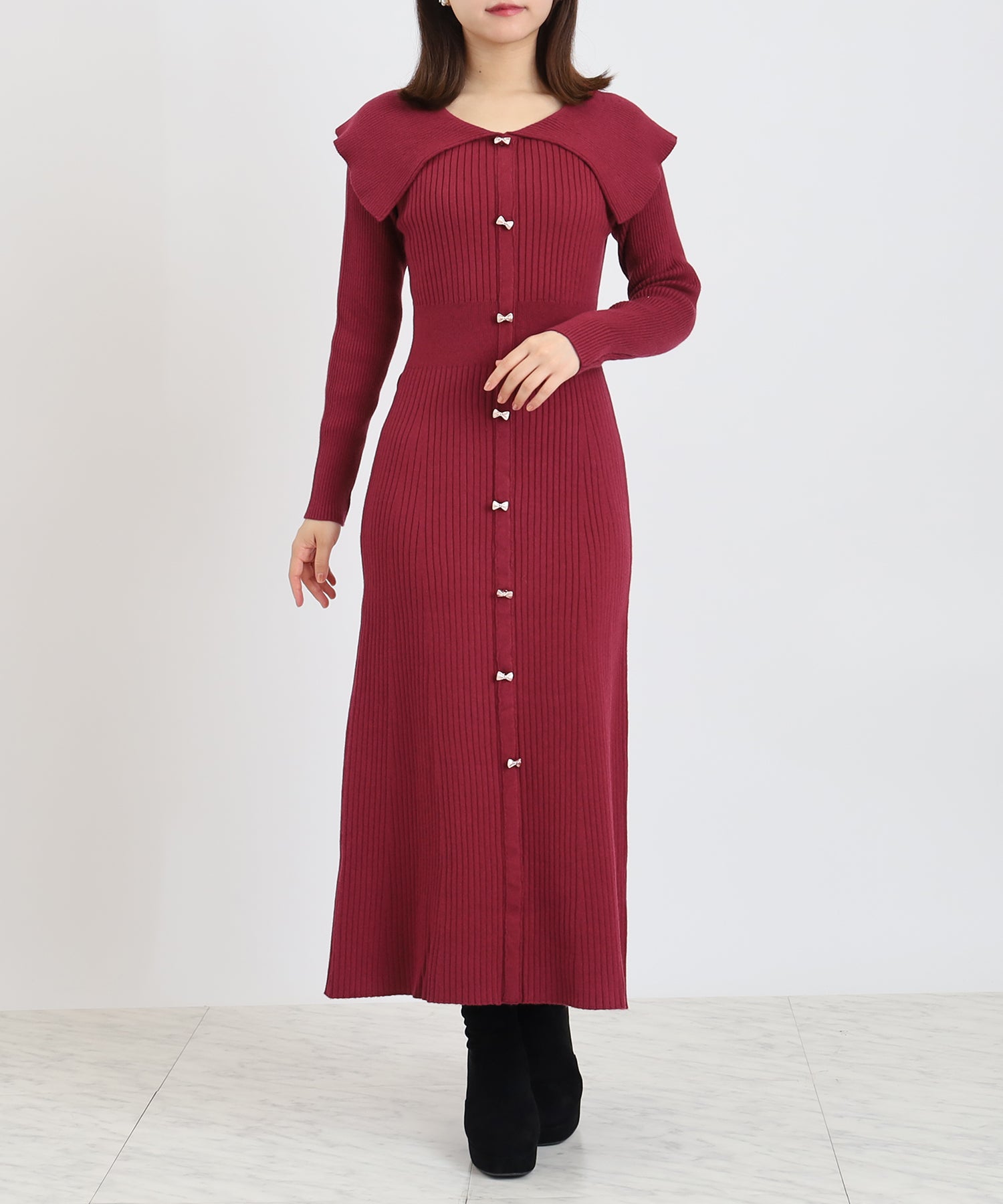 ワイン　model：156　着用サイズ：M