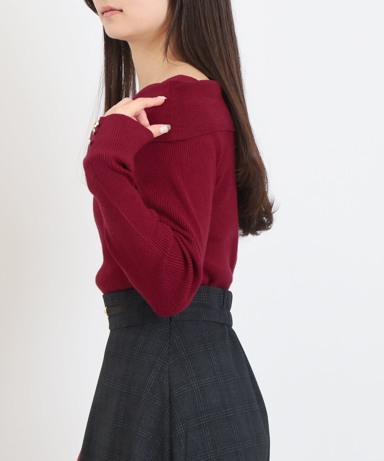 ワイン　model:160　着用サイズ：M