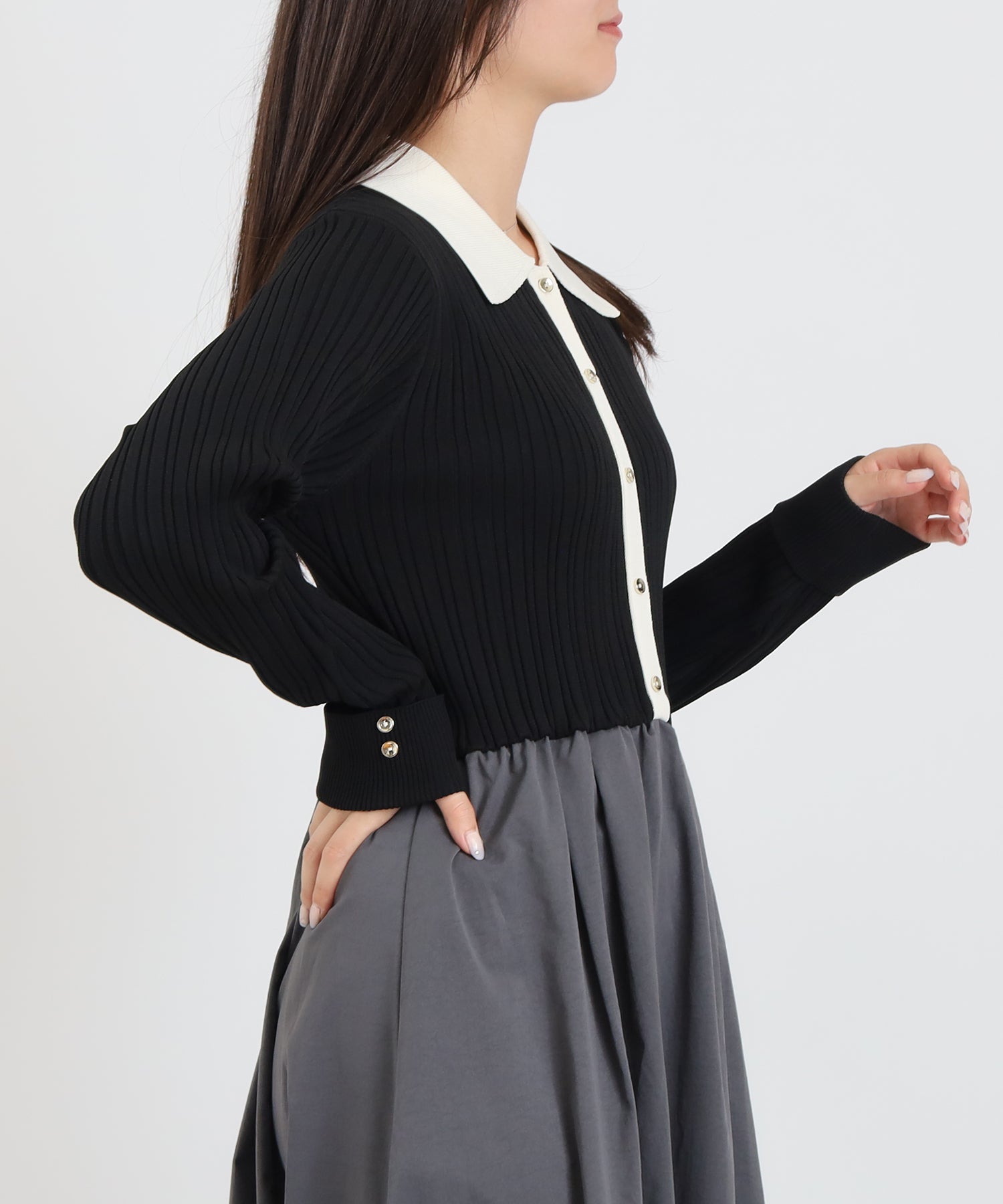 ブラック　model：160　着用サイズ：M
