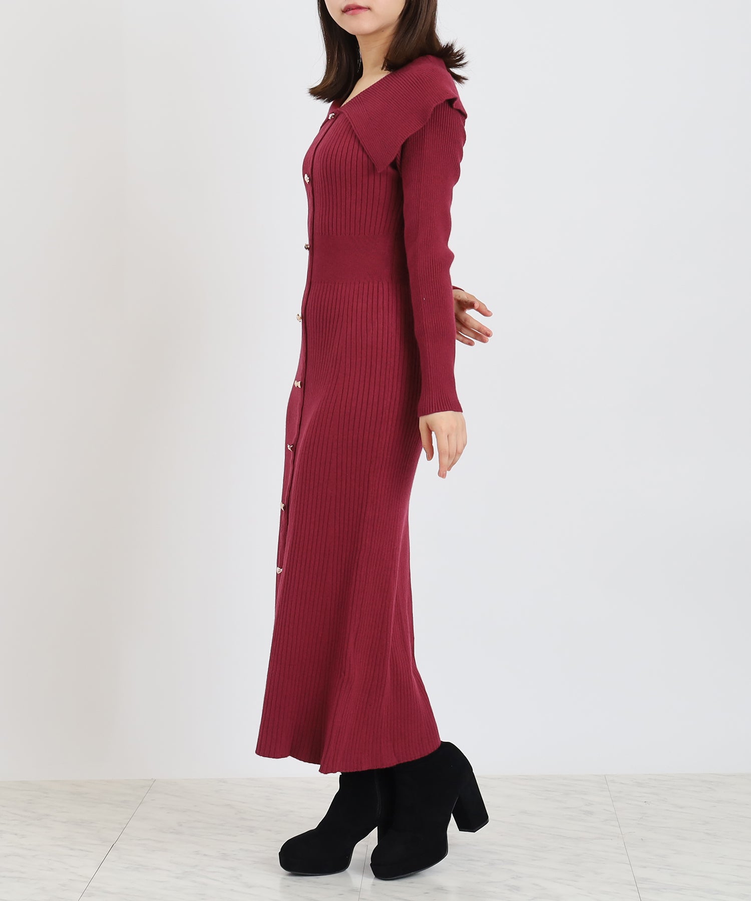 ワイン　model：156　着用サイズ：M