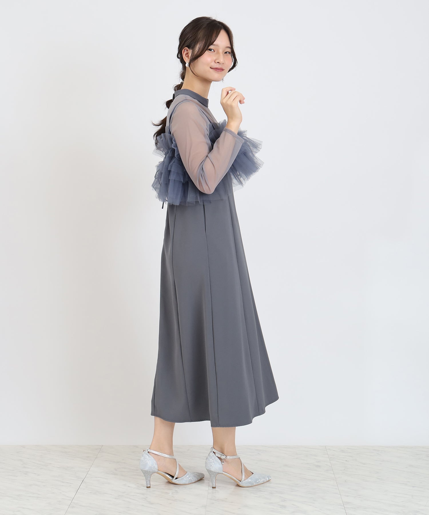 グレースコンチネンタル　トゥモローランド　セオリー　ドレステリア　アナイ ビーズ刺繍ドットドレス / GRACE CONTINENTAL | GRACE