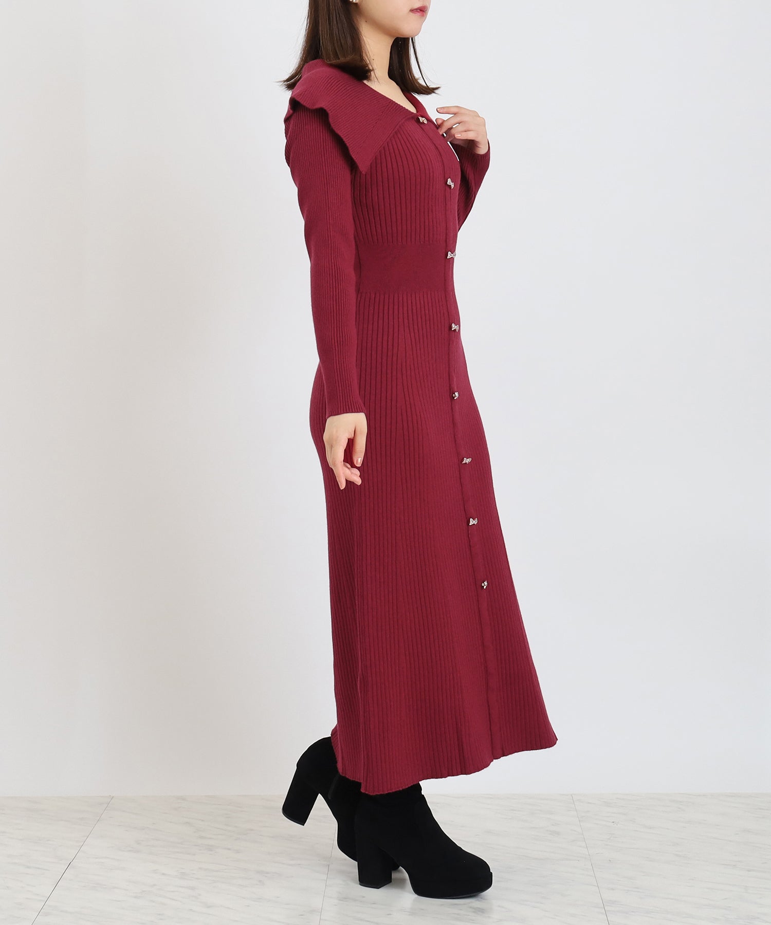 ワイン　model：156　着用サイズ：M