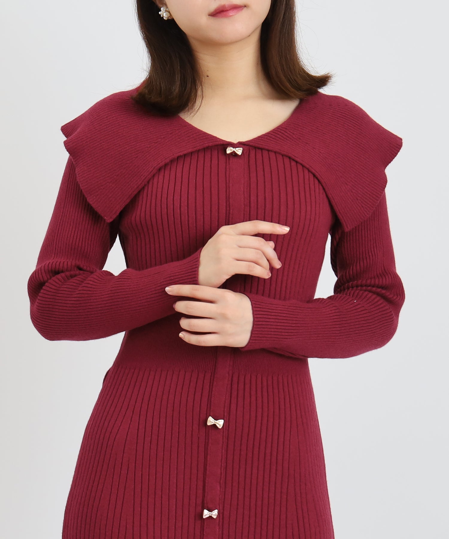 ワイン　model：156　着用サイズ：M