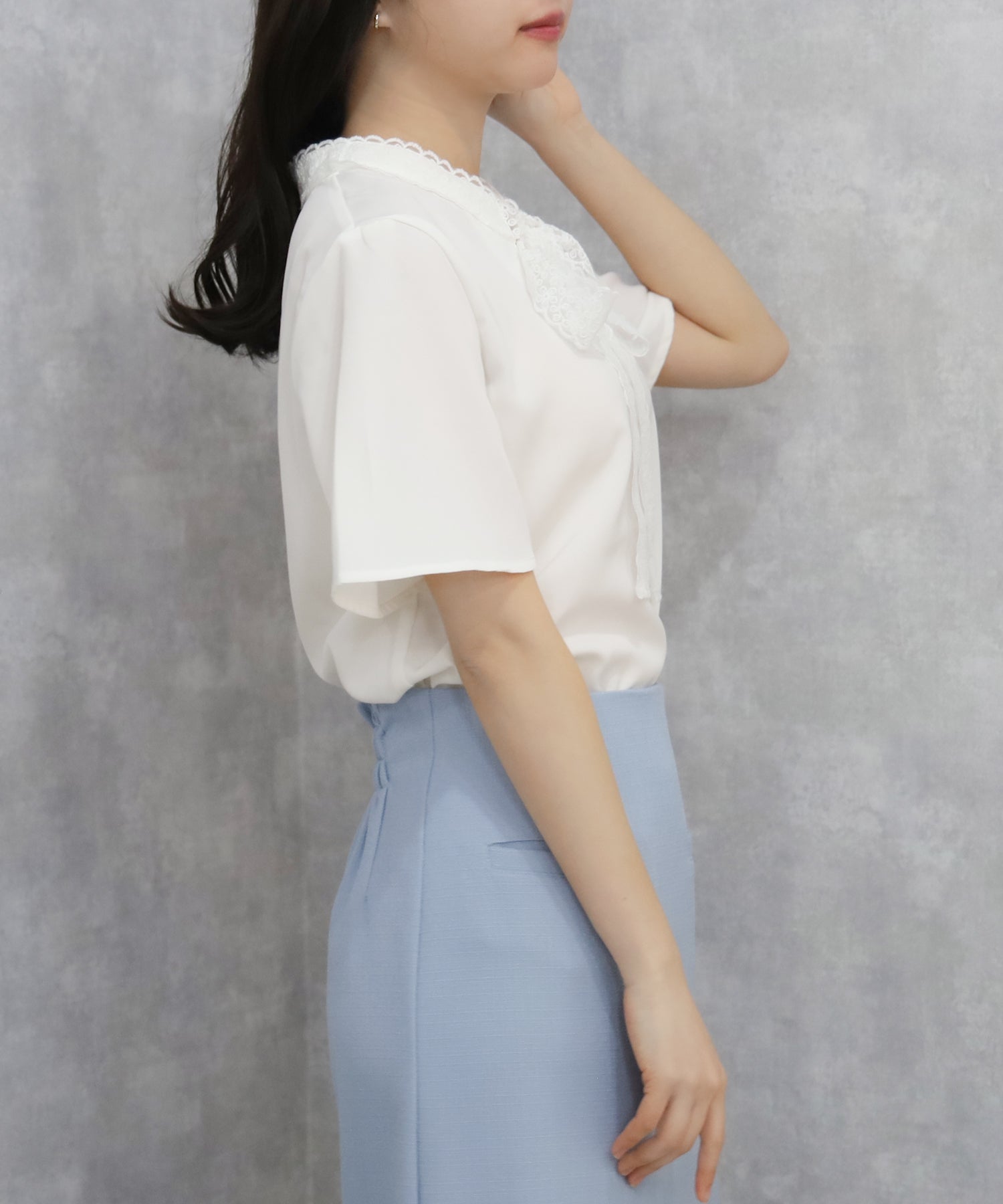 ホワイト　model：156　着用サイズ：M