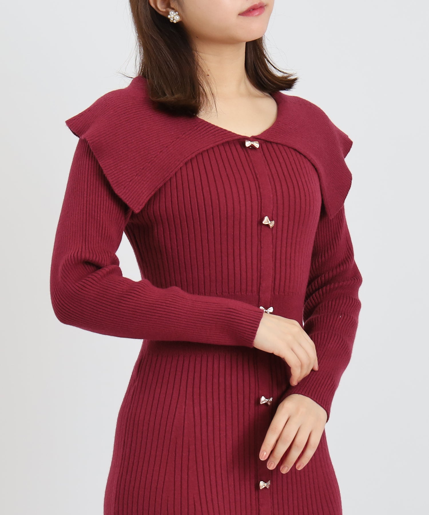 ワイン　model：156　着用サイズ：M