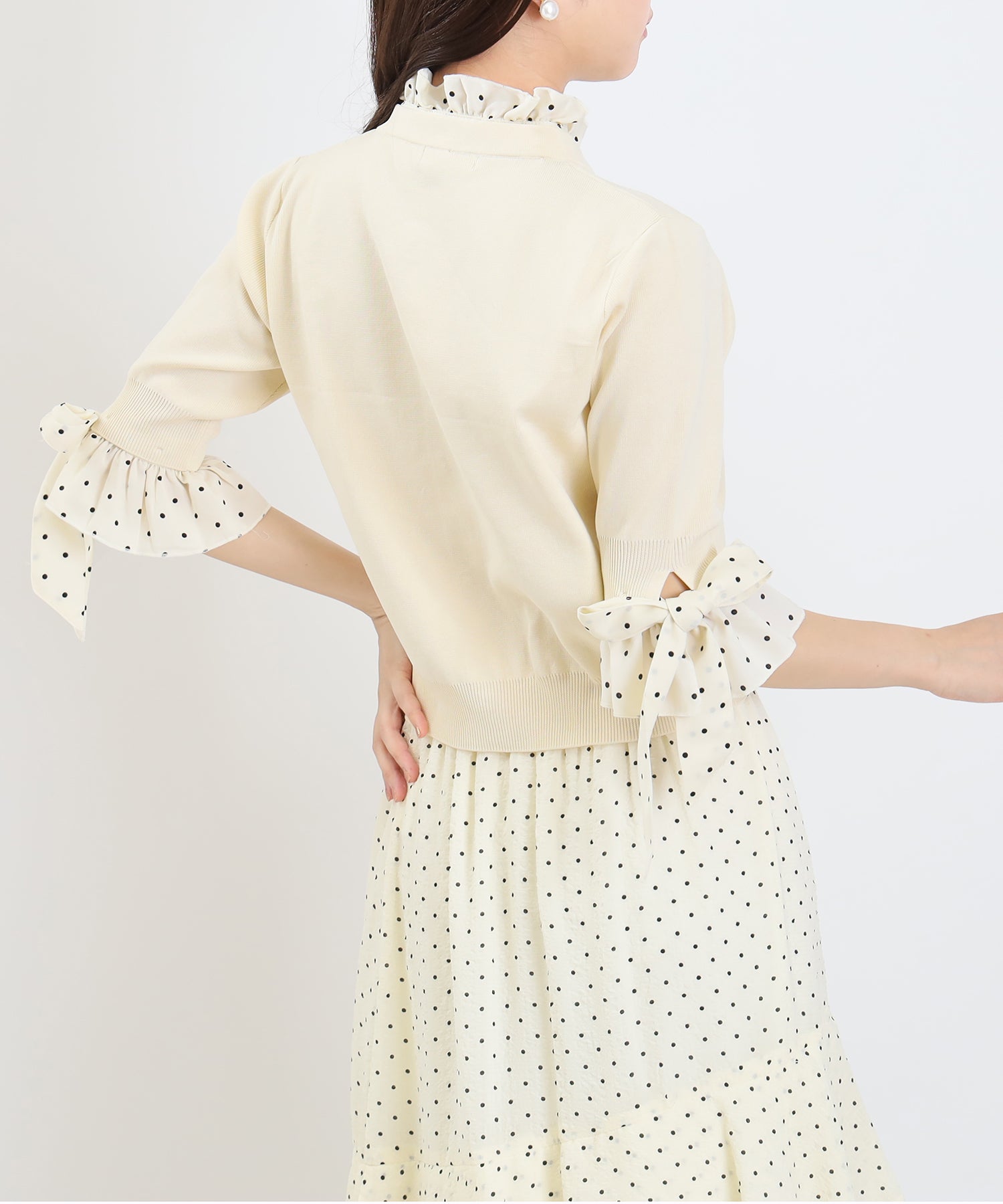 アイボリー　model:156cm  着用サイズ：M