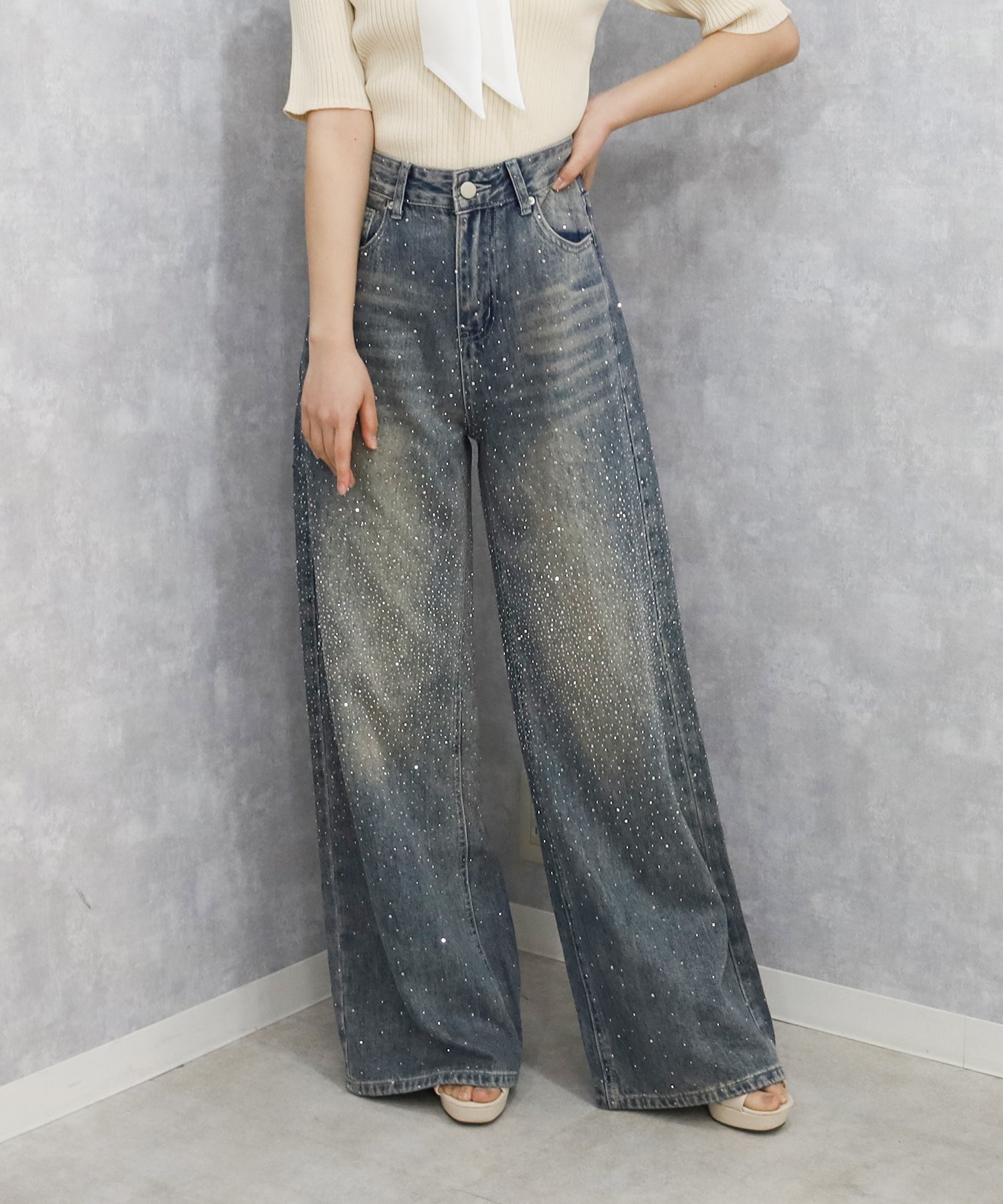 ブルー　model:156cm  着用サイズ：M