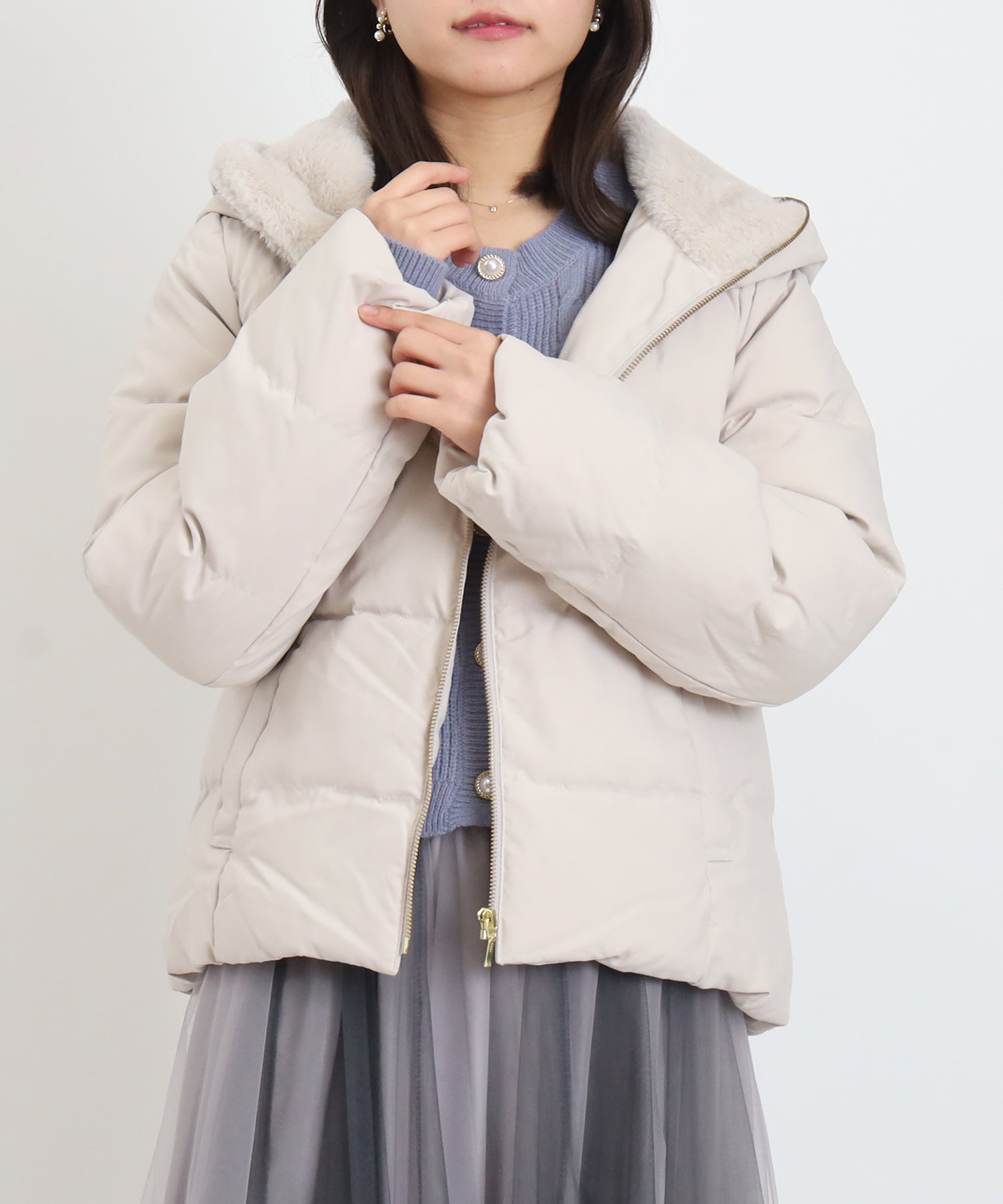 アイボリー　model：156　着用サイズ：M